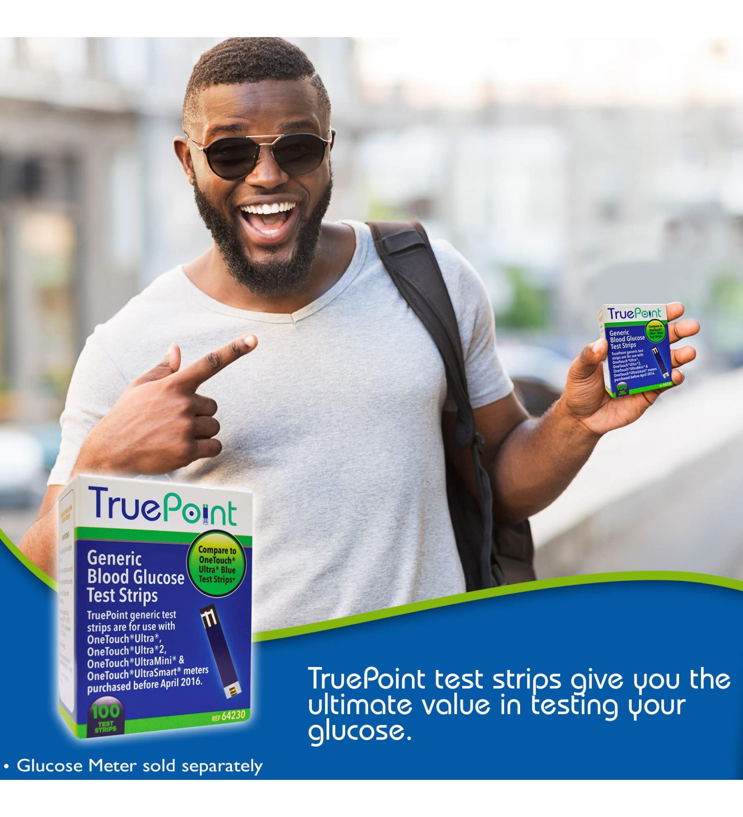 True Point Generic Test Strips 50 Count - Compatible with One Touch Ultra Meters - Buy Online on GoSupps.com