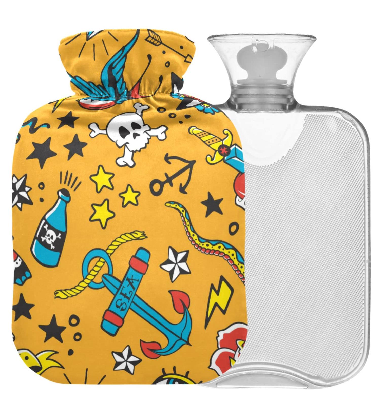 Shop Naanle Cute Swallow-Dead Head Heat Bottle | 2L Transparent Hot Water Bottle for Pain Relief & Cold Therapy - Ideal for Hands & Feet - Buy Online on GoSupps.com