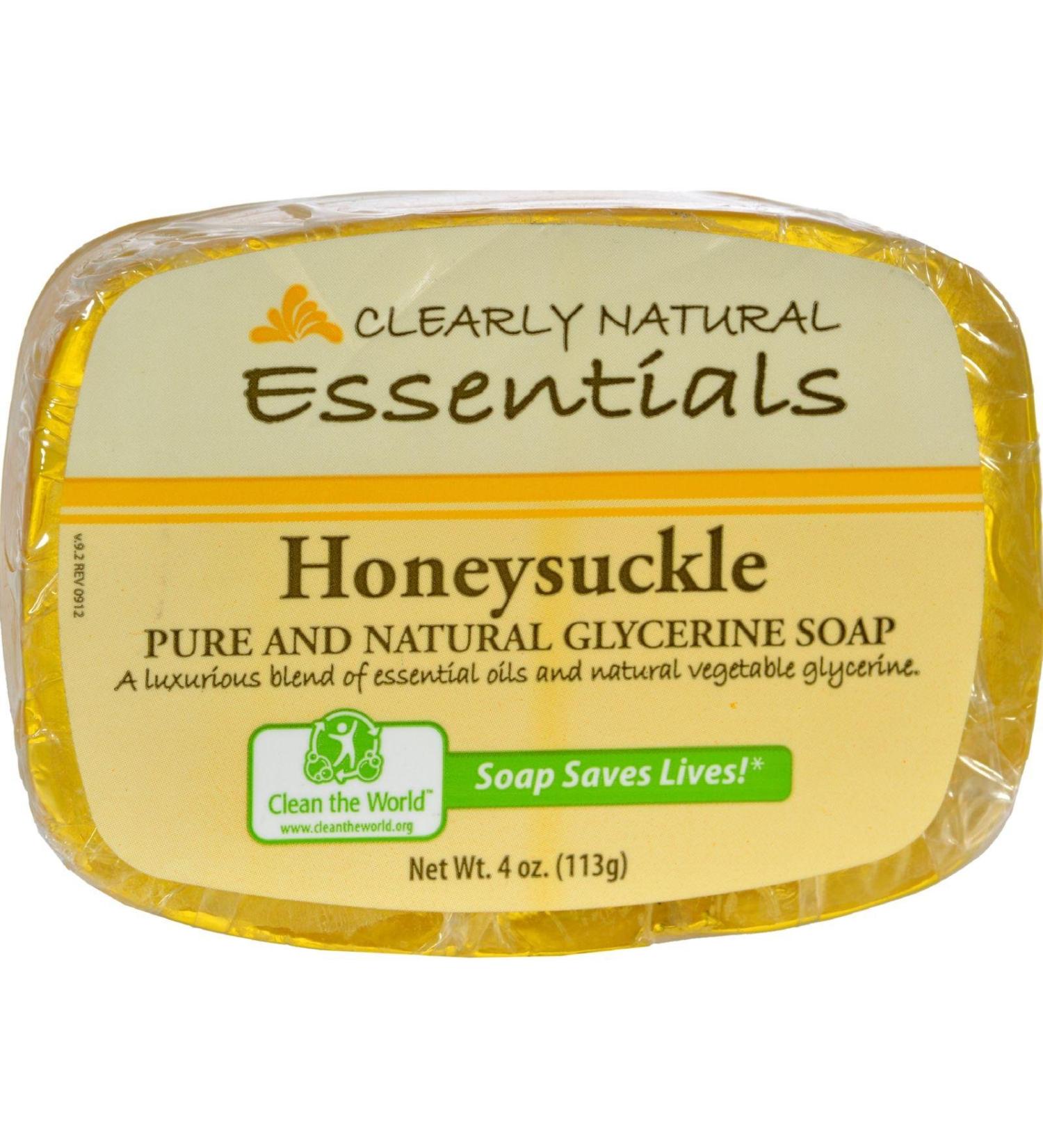 Clearly Natural Soap Bar Glyc Honeysckle