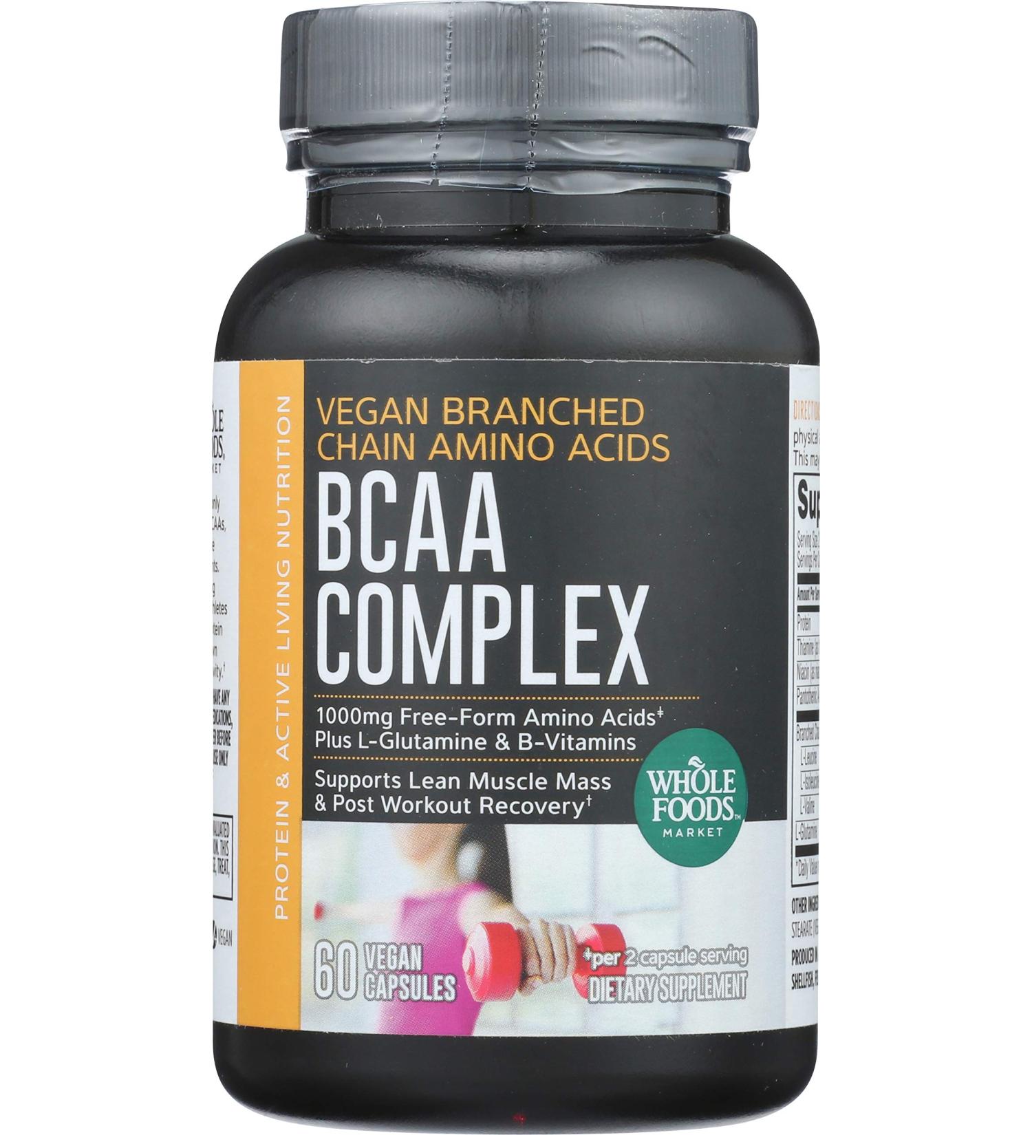 Whole Foods Market BCAA Complex 60 ct - High-Quality Amino Acids for Optimal Performance | Shop Internationally - Buy Online on GoSupps.com