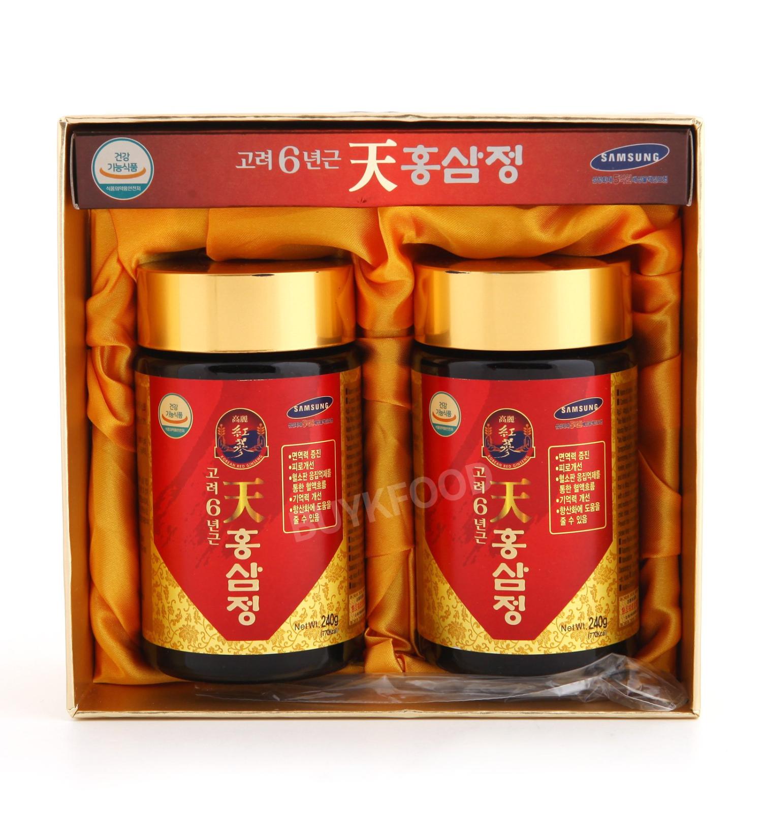 Korean 6years Root Red Ginseng Gold Extract 240g(8.5oz) X 2ea Saponin Panaxs - Buy Online on GoSupps.com
