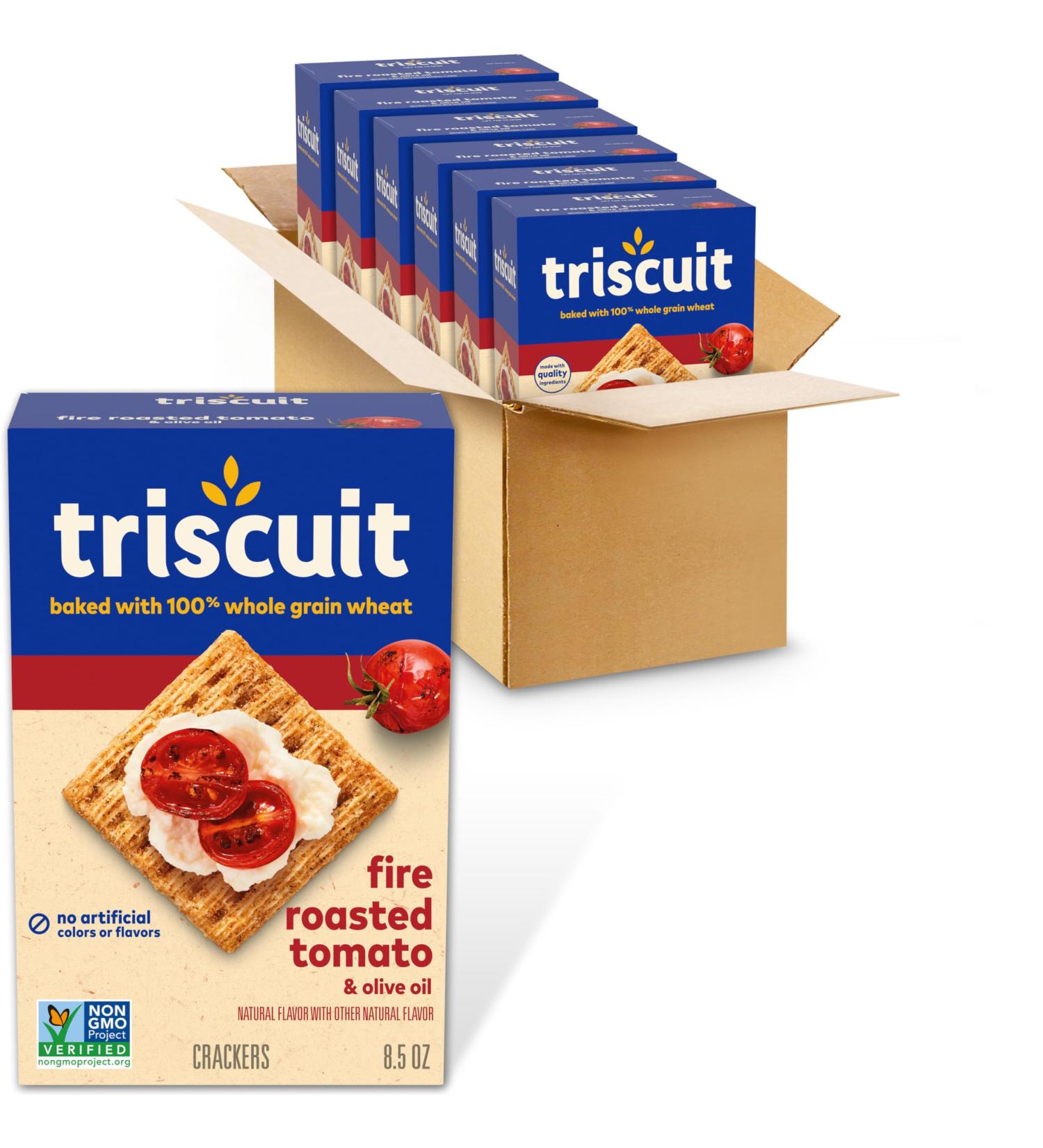 Buy Triscuit Fire Roasted Tomato & Olive Oil Crackers - 8.5oz | International Shipping Available - Buy Online on GoSupps.com