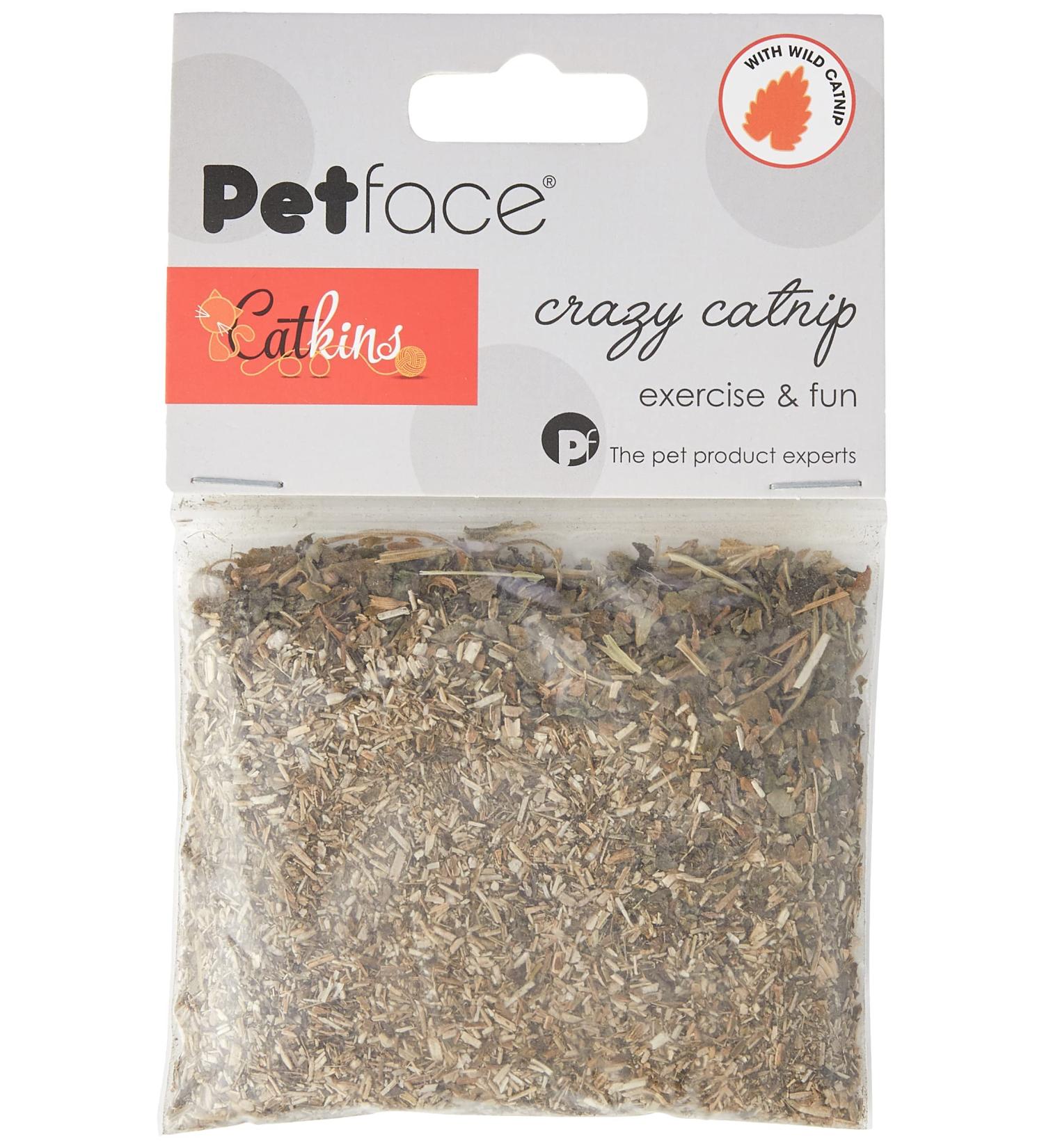 Petface Catkins Crazy Catnip - 100% Natural Wild Catnip for Playful Cats - Buy Online on GoSupps.com