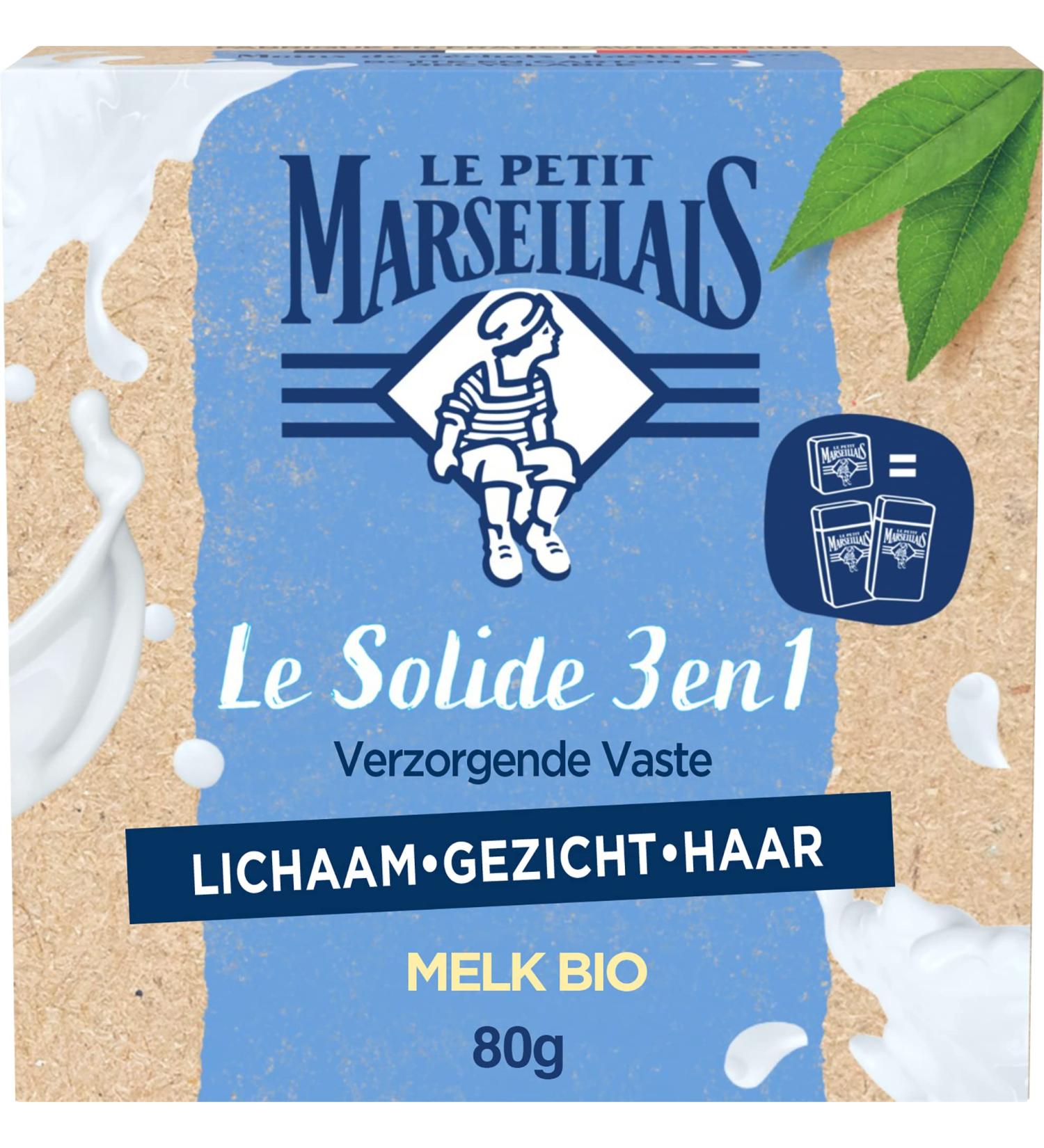  Le Petit Marseillais Le Petit Marseillais - Comforting 3-in-1 Solid Cleansing Soap Milk Body Face & Hair 80g - Buy Online on GoSupps.com