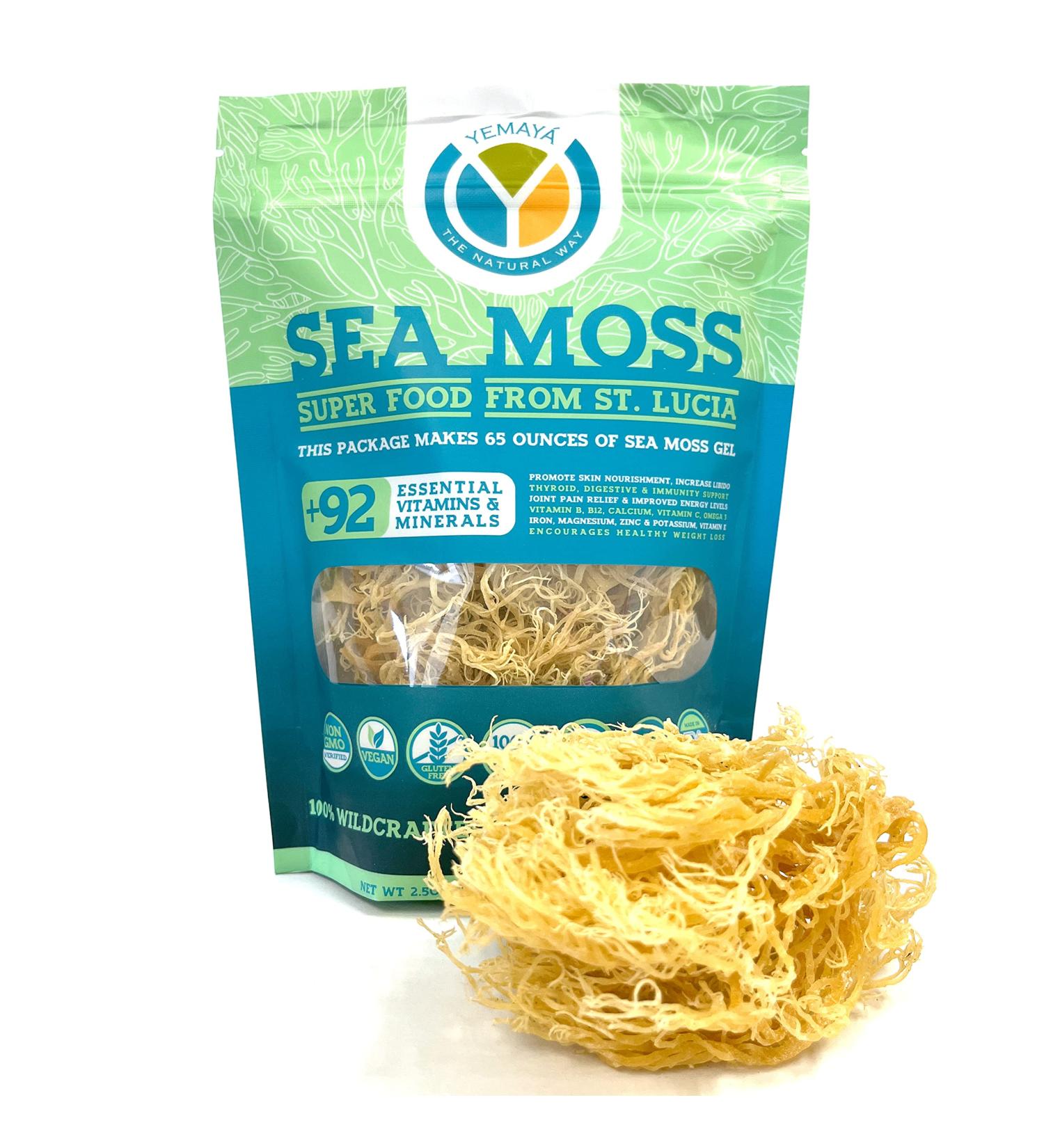 100% Wildcrafted Organic Sea Moss | Raw Sun-dried | Makes 65oz Gel | Gold Purple (GOLD) - Buy Online on GoSupps.com