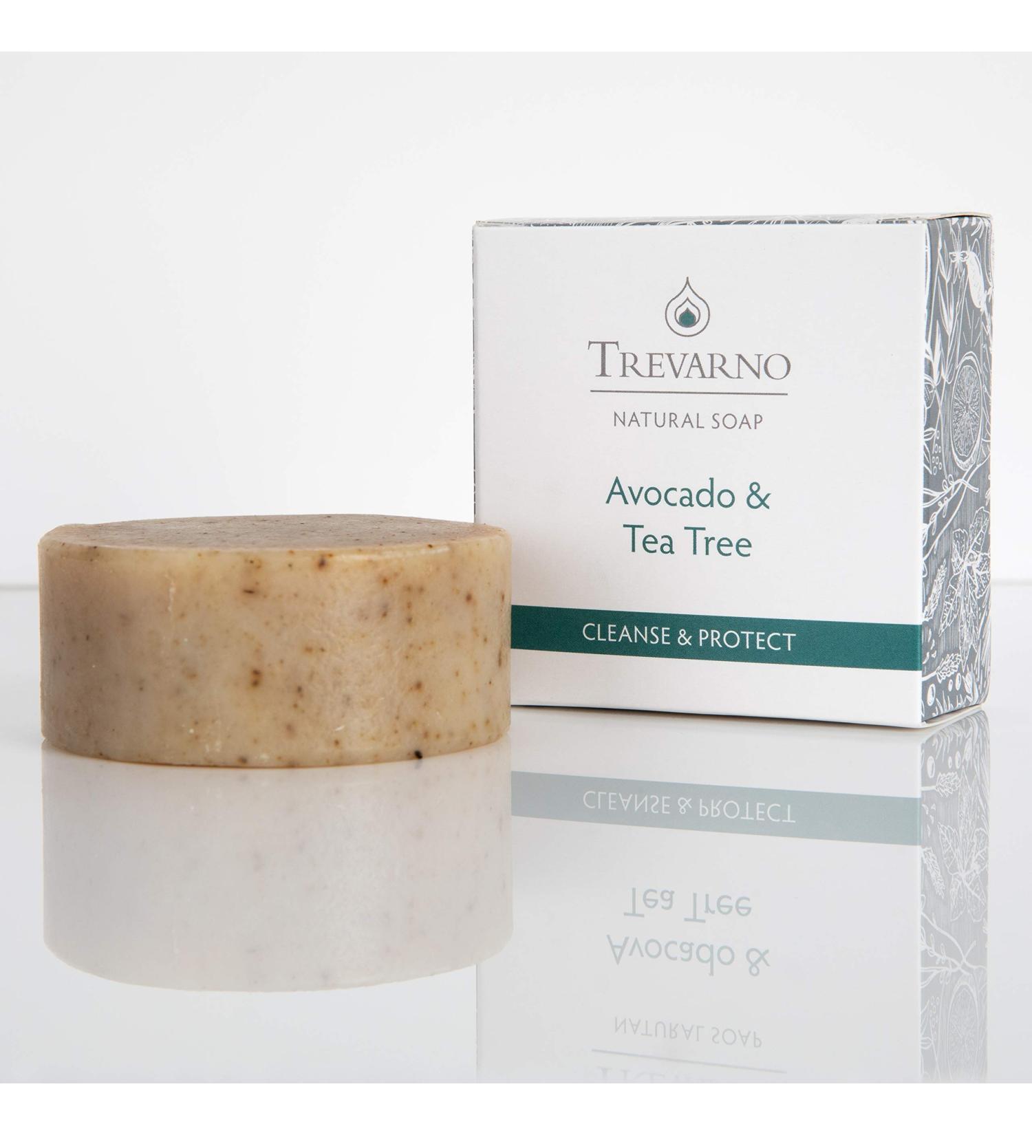 Trevarno Natural Avocado & Tea Tree Handmade Soap - 75g