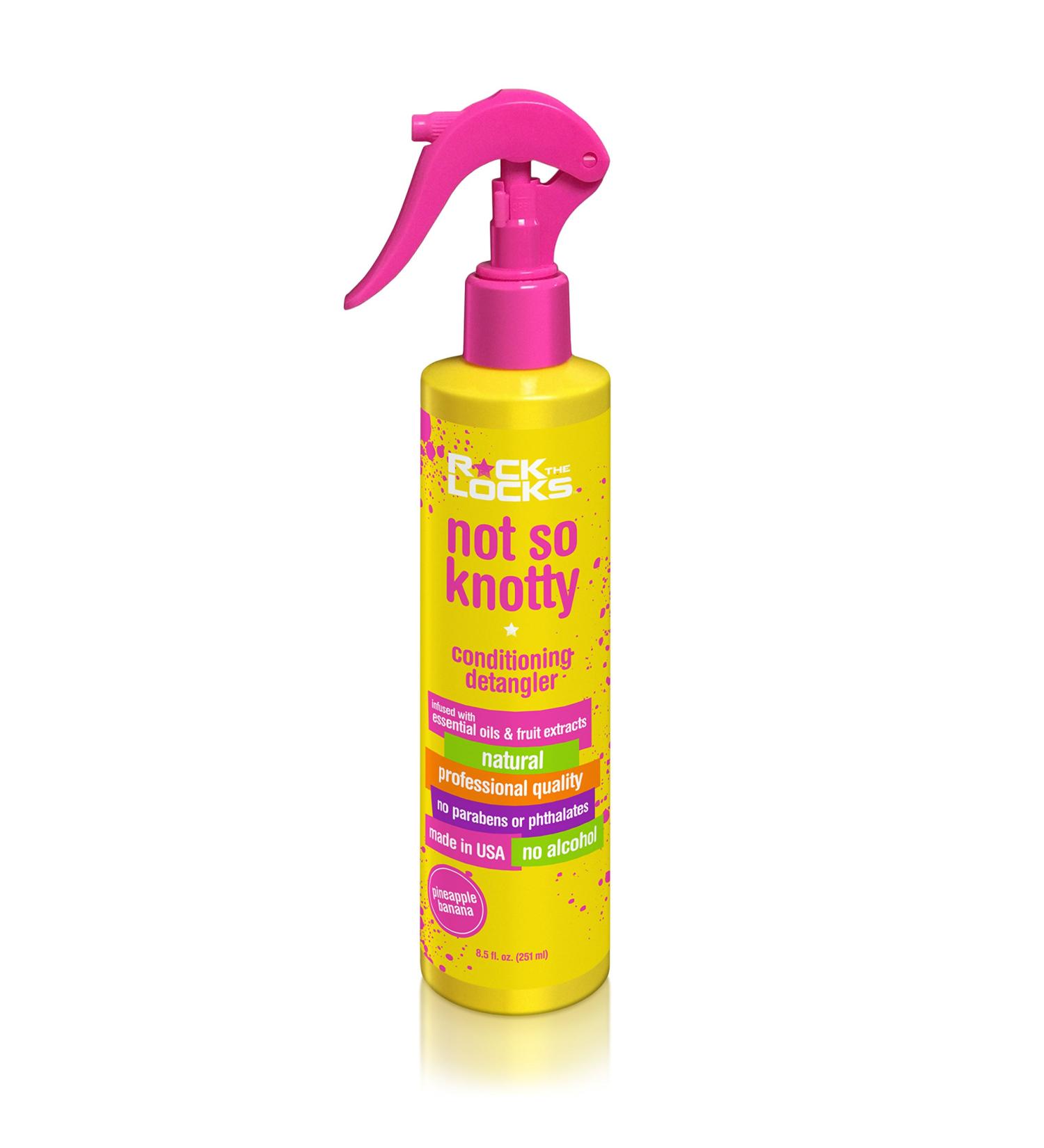 Rock the Locks Kids Not So Knotty Conditioning Detangler  Natural  Toxin and Paraben Free  Phthalate Free  8.5 fl. oz.