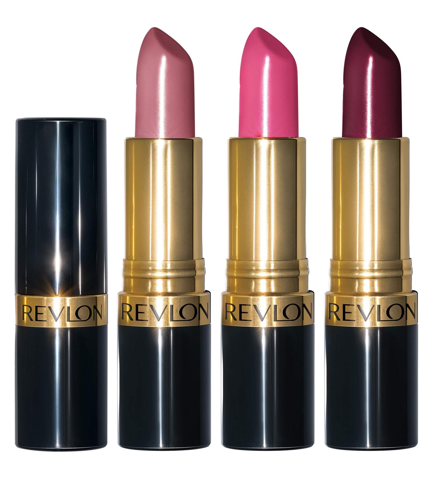 Revlon Super Lustrous Lipstick Set - Pink Plum & Berry 3 Piece Gift Set - Buy Online on GoSupps.com