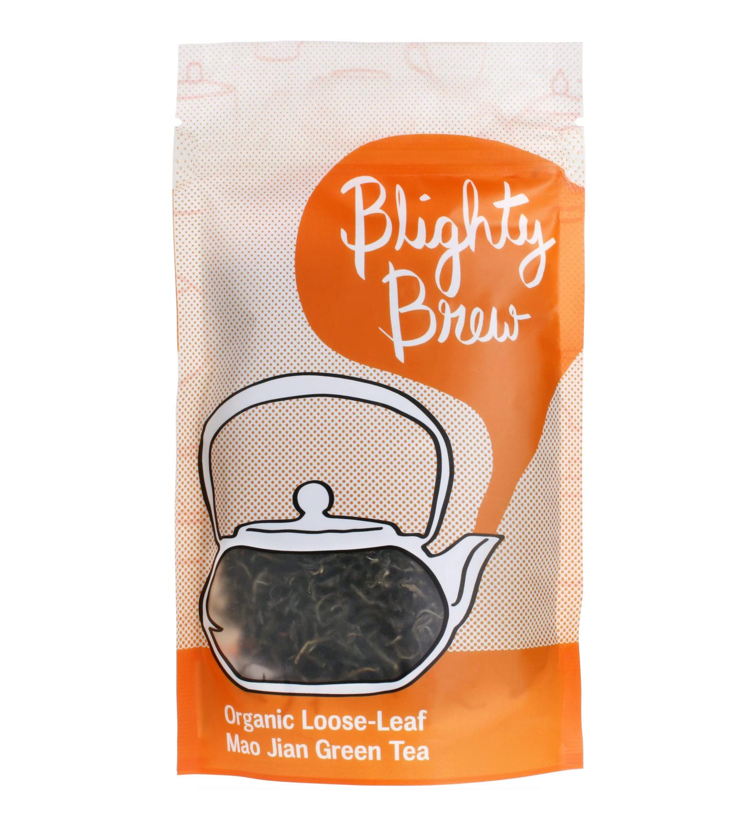 Organic Mao Jian Green Tea (75g Loose Leaf) by Blighty Brew - Buy Online on GoSupps.com
