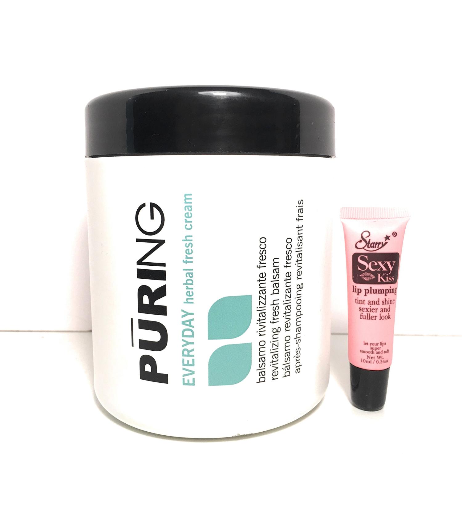 Mx Puring Everyday Herbal Fresh Cream "Revitalizing Fresh Balsam" 33.8 Oz "Free Starry Sexy Kiss Lip Plumping 10 Ml"