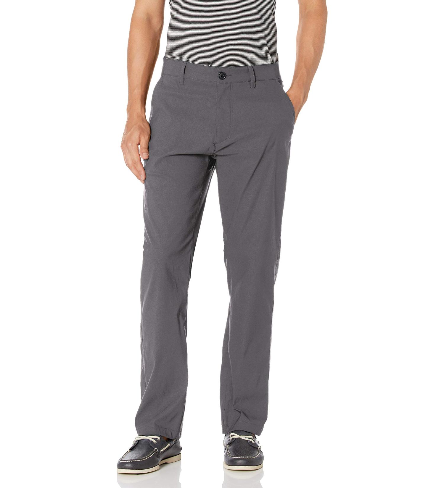 Unionbay Men's Rainier Lightweight Chino Pants - 34W x 30L Charcoal - Buy Online on GoSupps.com