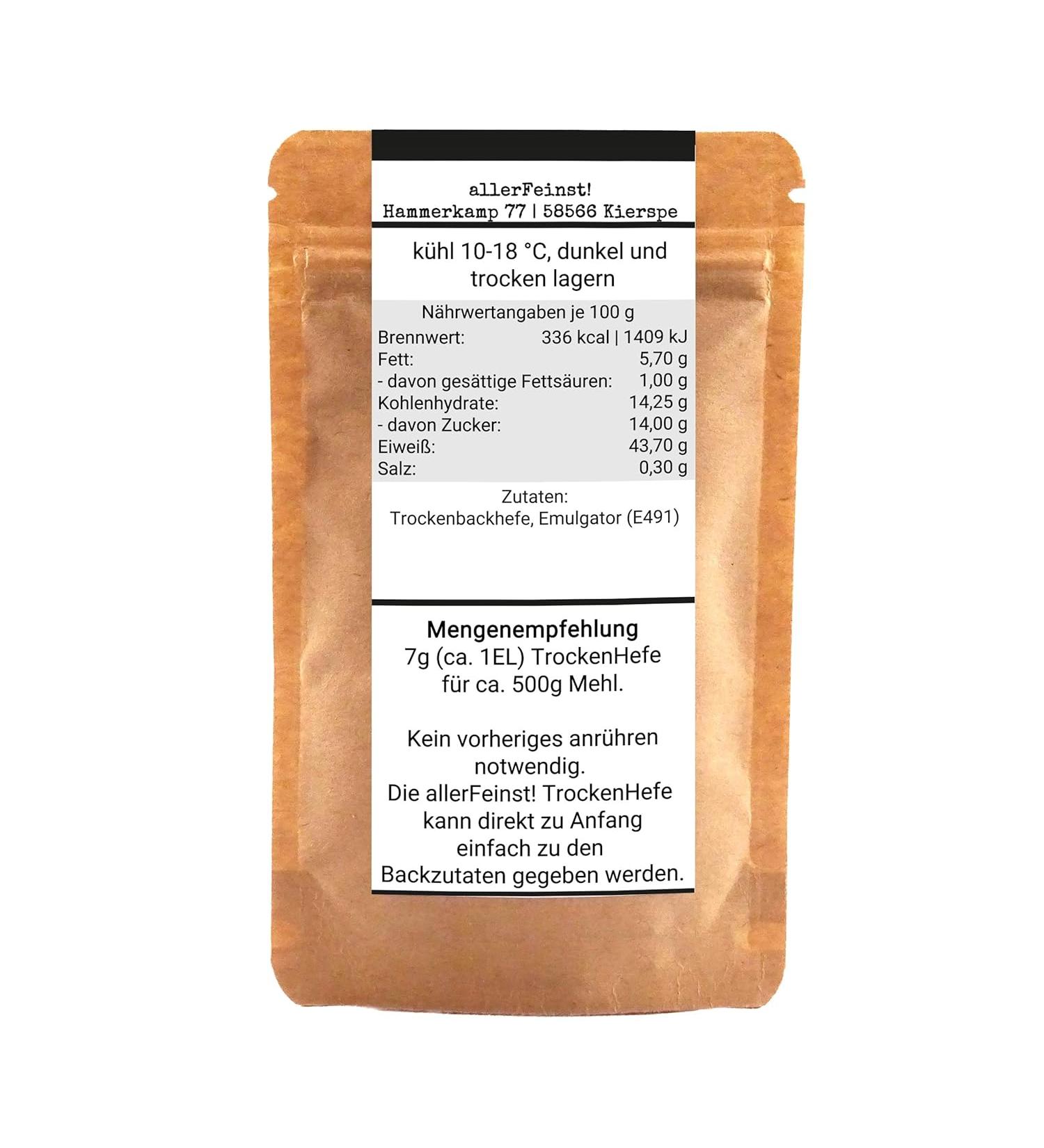 Premium Dry Yeast for Baking - Fine-Grained 40g Pack for Ciabatta Pizza Cake & Pastries - International Shipping - Buy Online on GoSupps.com