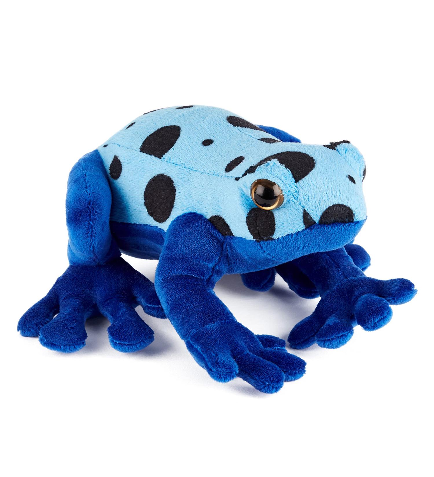 Zappi Co Blue Poison Dart Frog Plush Toy - 20cm - Safari Animals Collection | Soft & Cuddly Stuffed Animal for Kids - Buy Online on GoSupps.com