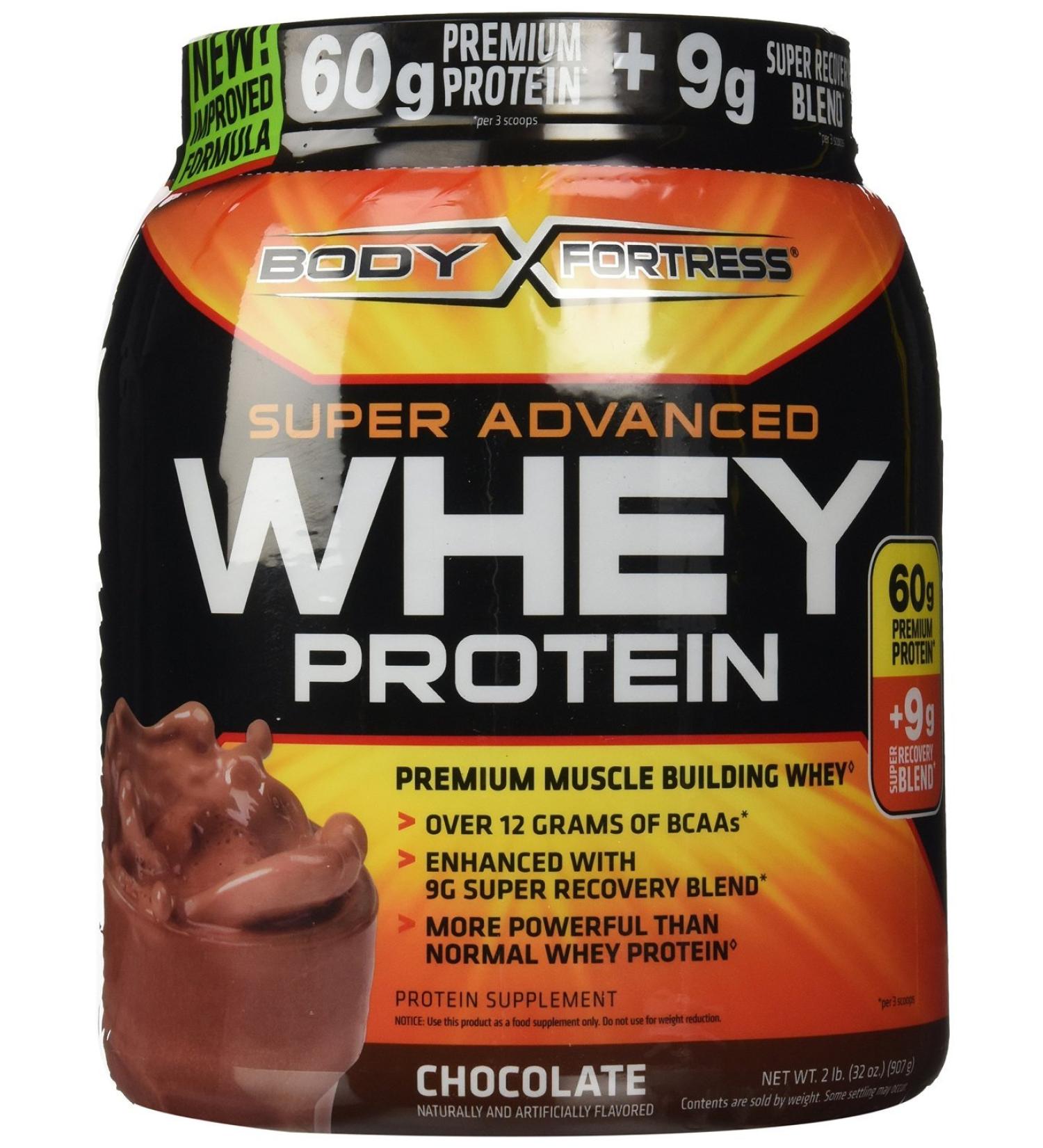 Body Fortress Whey Protein Chocolate 2 LB (Pack of 6)