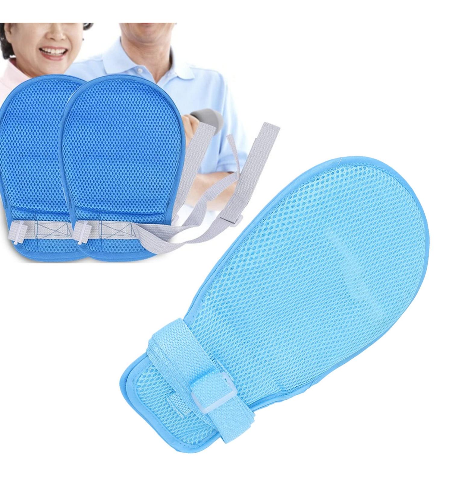 ZJchao Anti-Scratch Restraint Gloves for Elderly | Adjustable Padded Protectors - Safe & Comfort - Buy Online on GoSupps.com