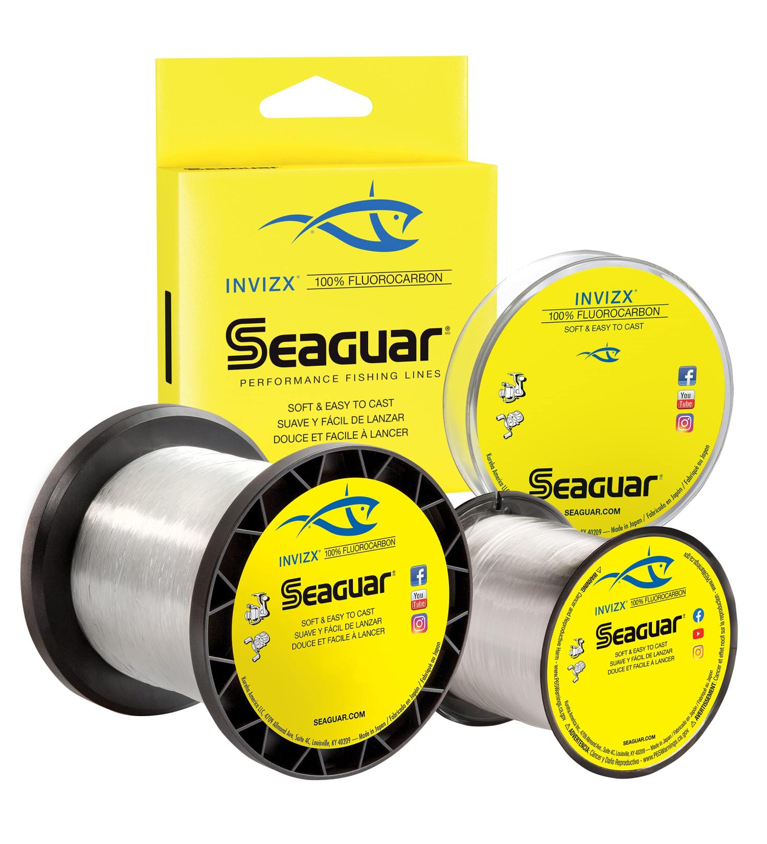 Seaguar Invizx 20lb Fluorocarbon Fishing Line - 200yd Clear (20VZ200) - Buy Online on GoSupps.com