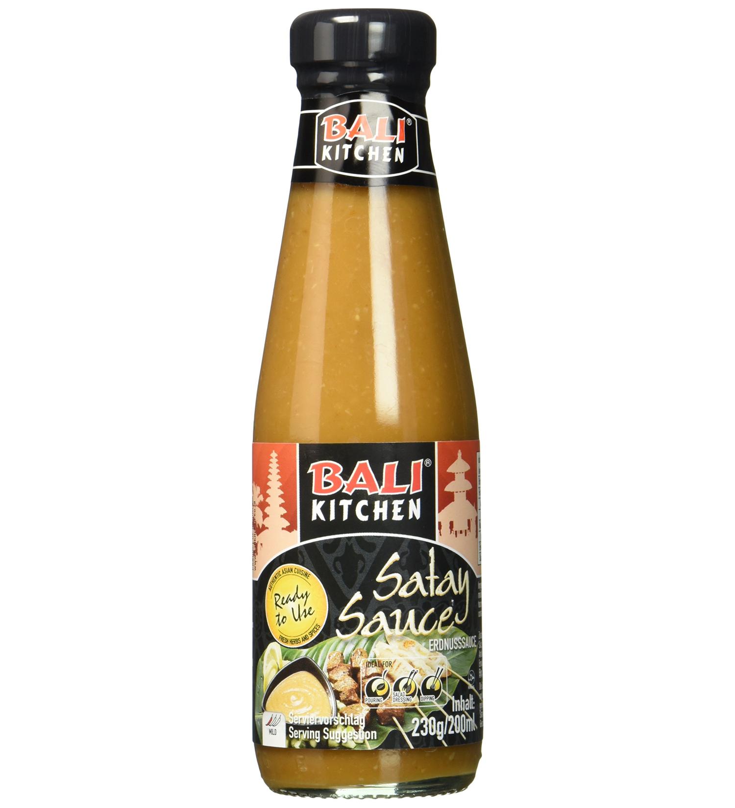 Bali Kitchen Satay Sauce - Authentic Indonesian Flavor (230g 1 Pack) | Buy Online & Ship Worldwide - Buy Online on GoSupps.com