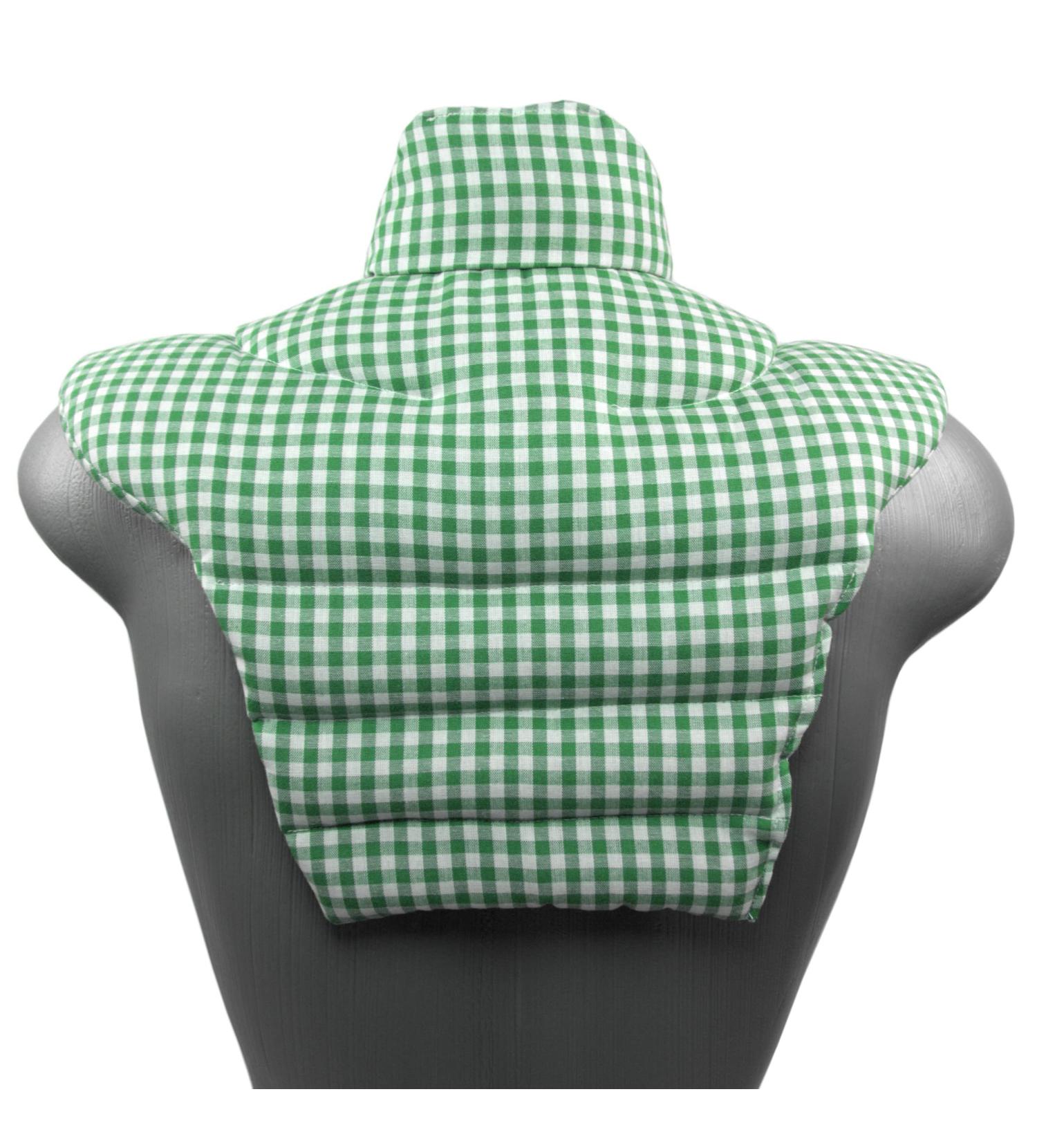 Neck Pillow HWS - Premium Heat Pad for Neck Shoulders & Back - Green-White Rapeseed Pillow for Comfort & Support - Buy Online on GoSupps.com