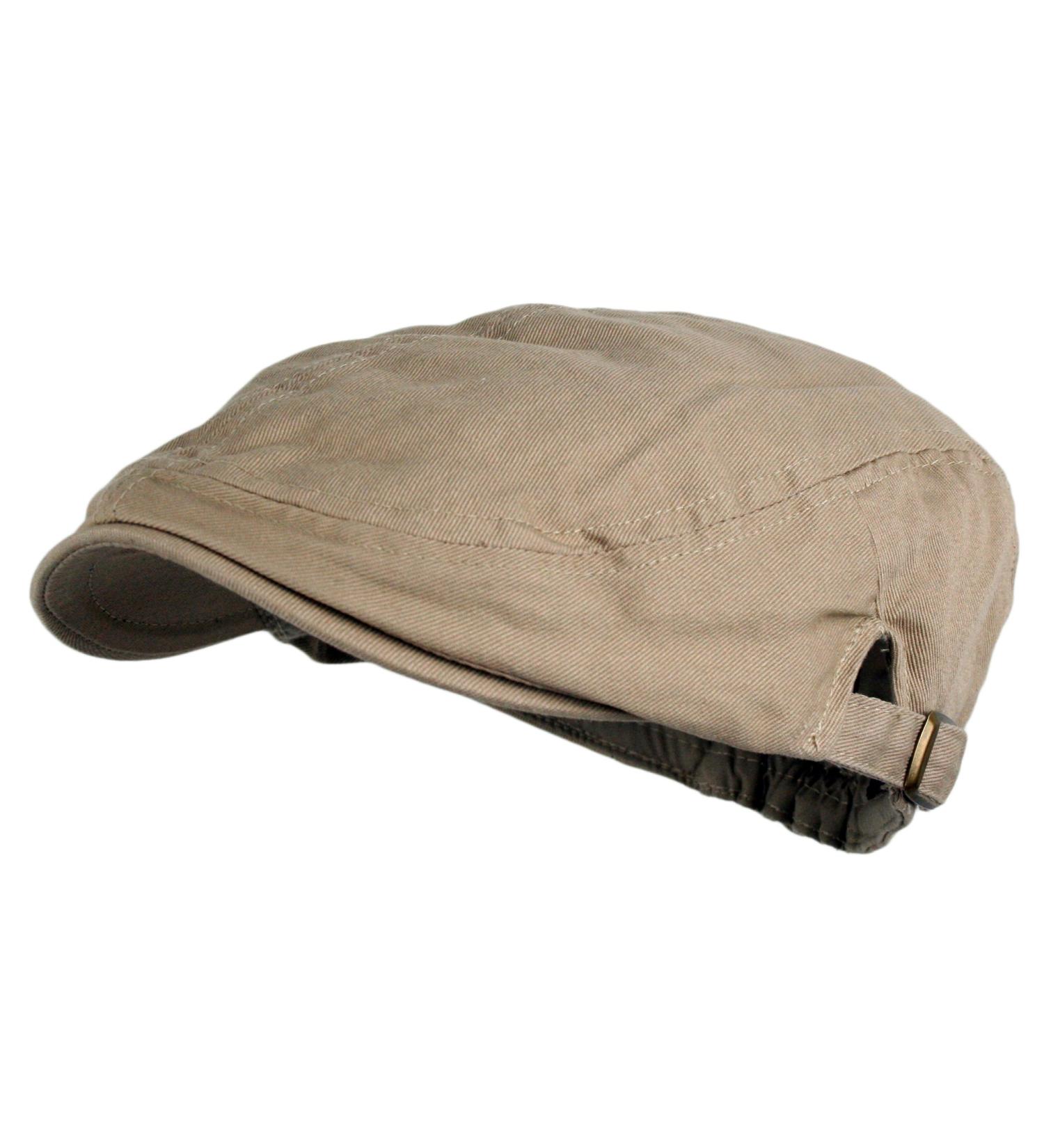 Men's Cotton Flat Cap IVY Gatsby newsboy Hunting Hat - Khaki - Buy Online on GoSupps.com