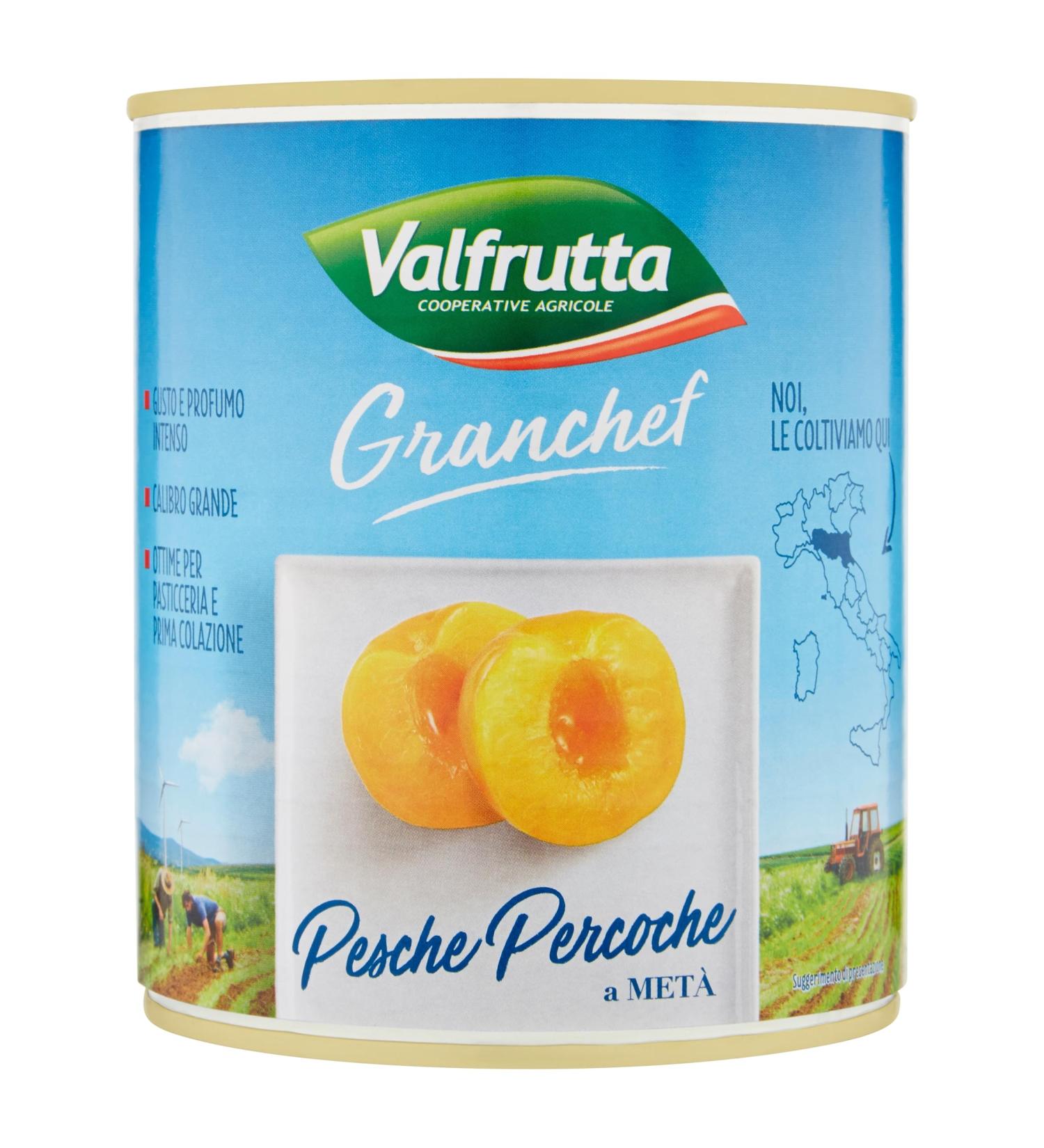 VALFRUTTA PEACHES IN SYRUP 822 GR