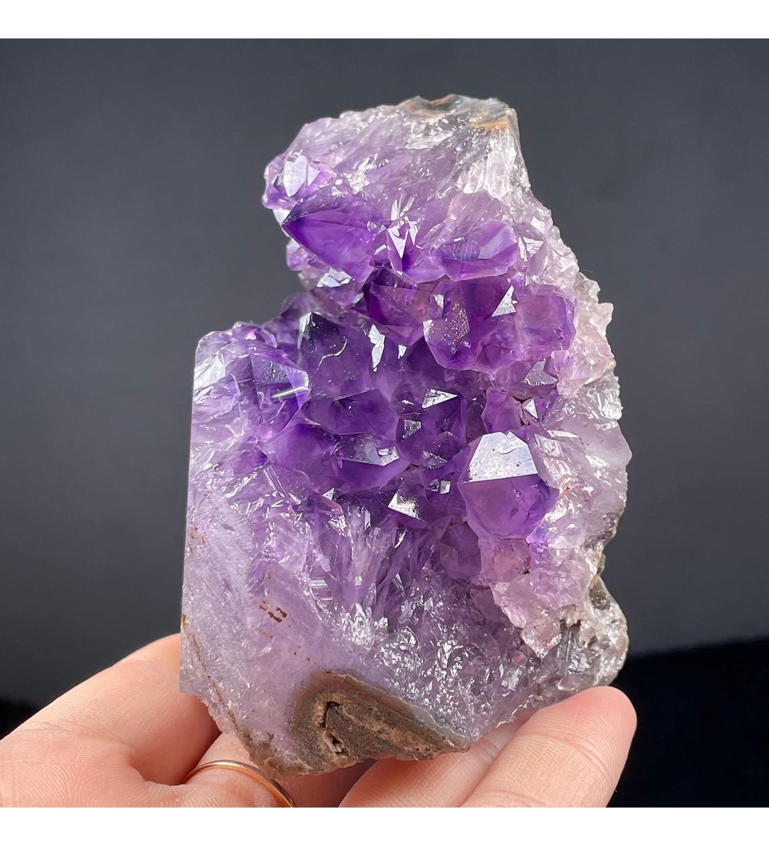 Amethyst Crystals Natural Brazil Amethyst Quartz Crystal Cluster Specimen ing Full of Texture - Buy Online on GoSupps.com