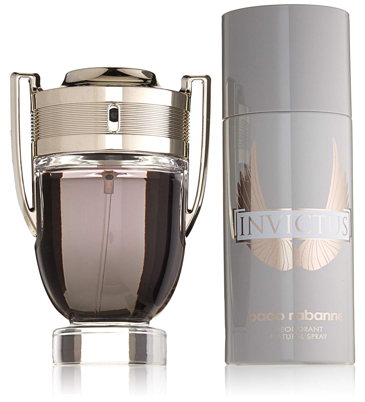 Paco Rabanne Invictus 2 Piece Gift Set for Men (Deodorant Spray Plus Eau de Toilette Spray) Modern - Buy Online on GoSupps.com