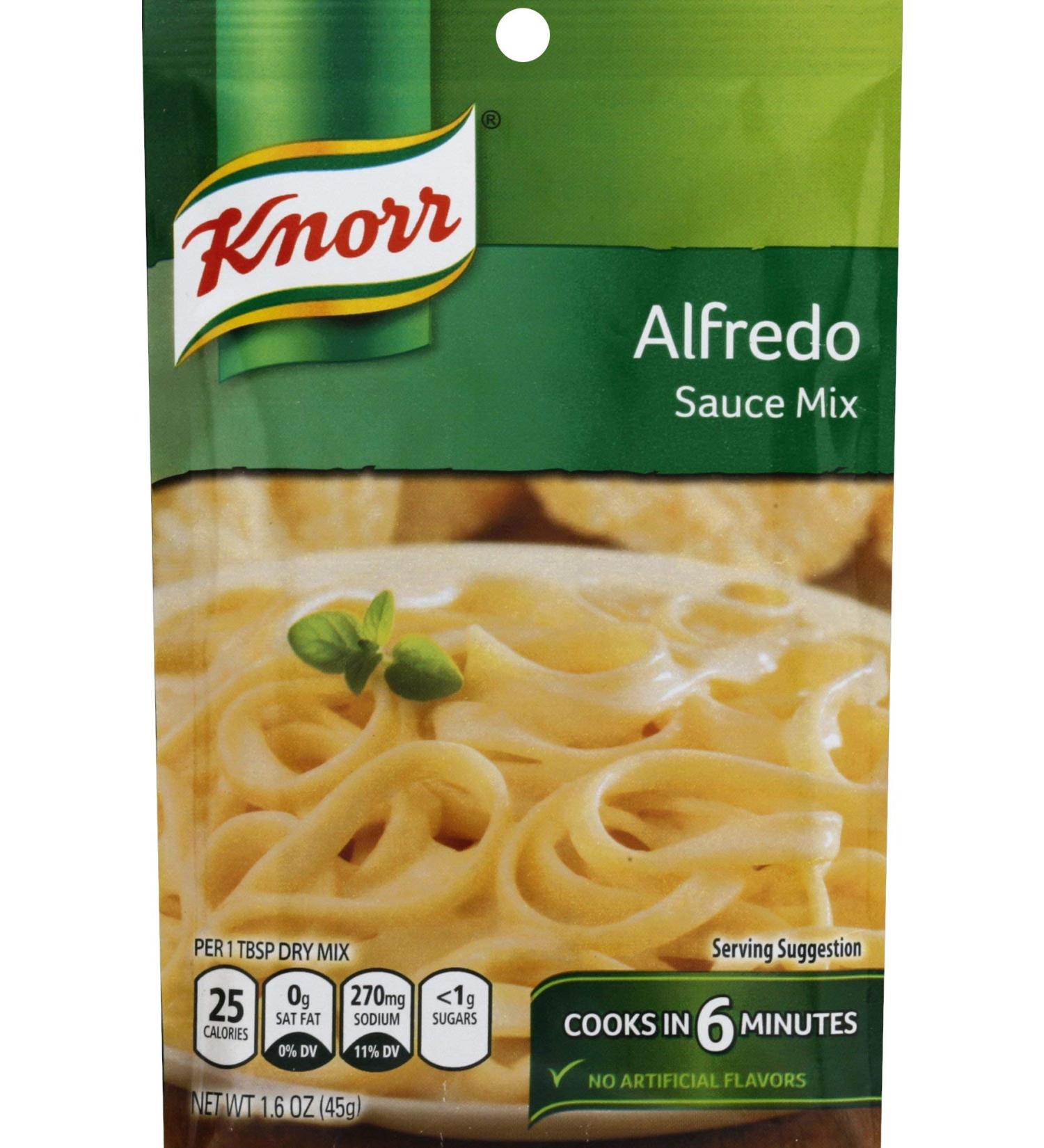 Knorr Bouillon Sauce Mix, Alfredo, 1.60-Ounce (Pack of 12)