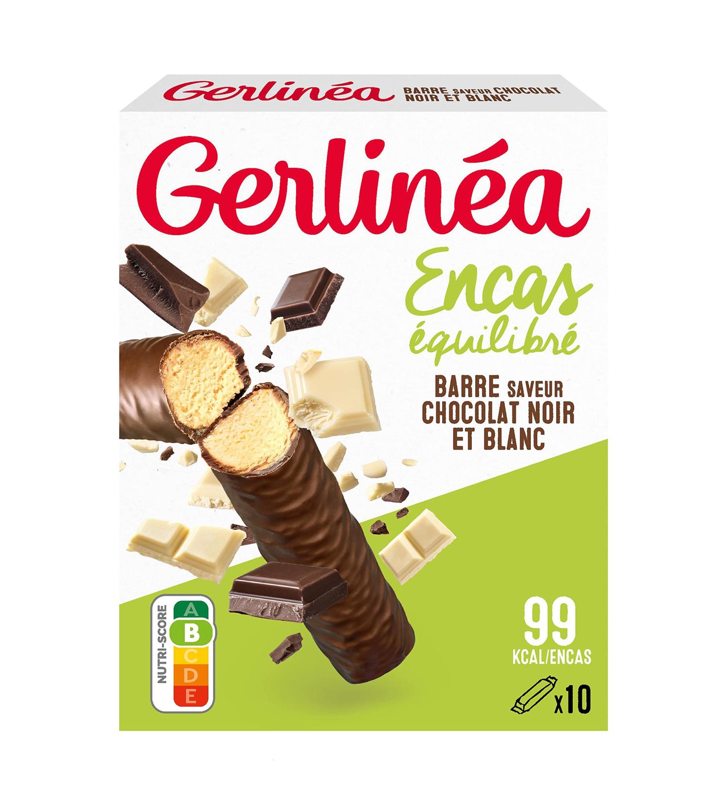 Gerlin a - Dark and White Chocolate Flavored Bars - Balanced and Protein-Rich Snack - 206079 10 Units (Pack of 1) - Buy Online on GoSupps.com