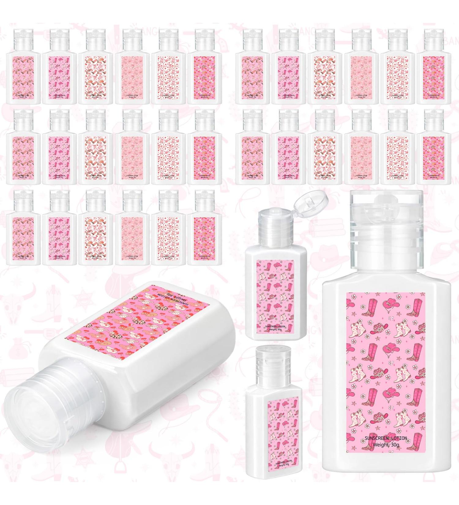 Demissle Cowgirl Party Decoration Mini Sunscreen Bulk Travel Size 1 oz Bow and Boots Gender Reveal Decoration Spf 30 Sunscreen for Gender Reveal Wedding Bridal Bachelor Shower Western Birthday 30 Pink Western - Buy Online on GoSupps.com