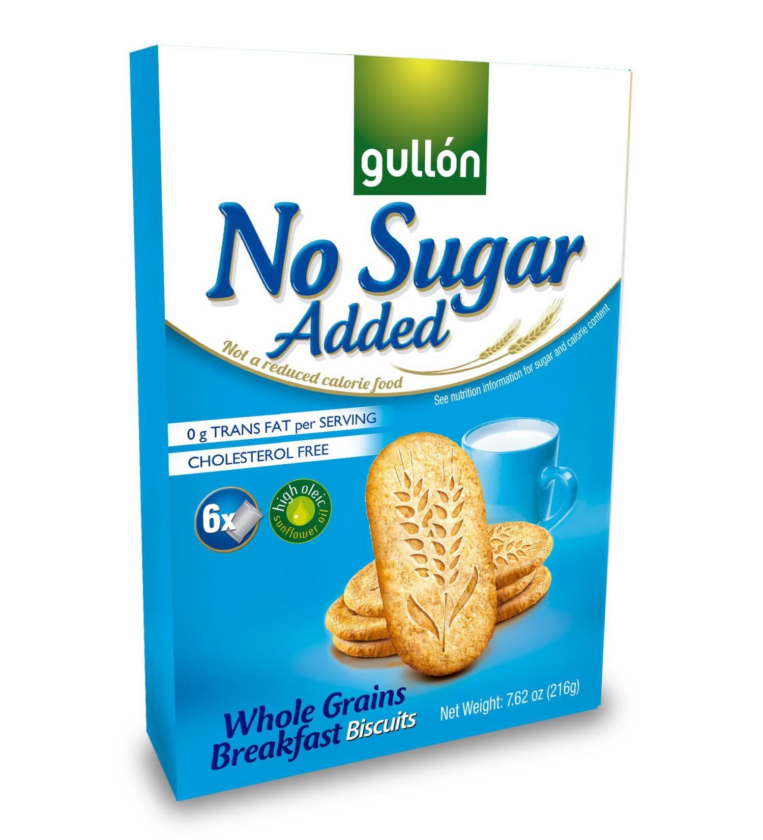 Gullon Gullon Pack of 3 Whole Grain No Added Sugar Breakfast Biscuits 216g