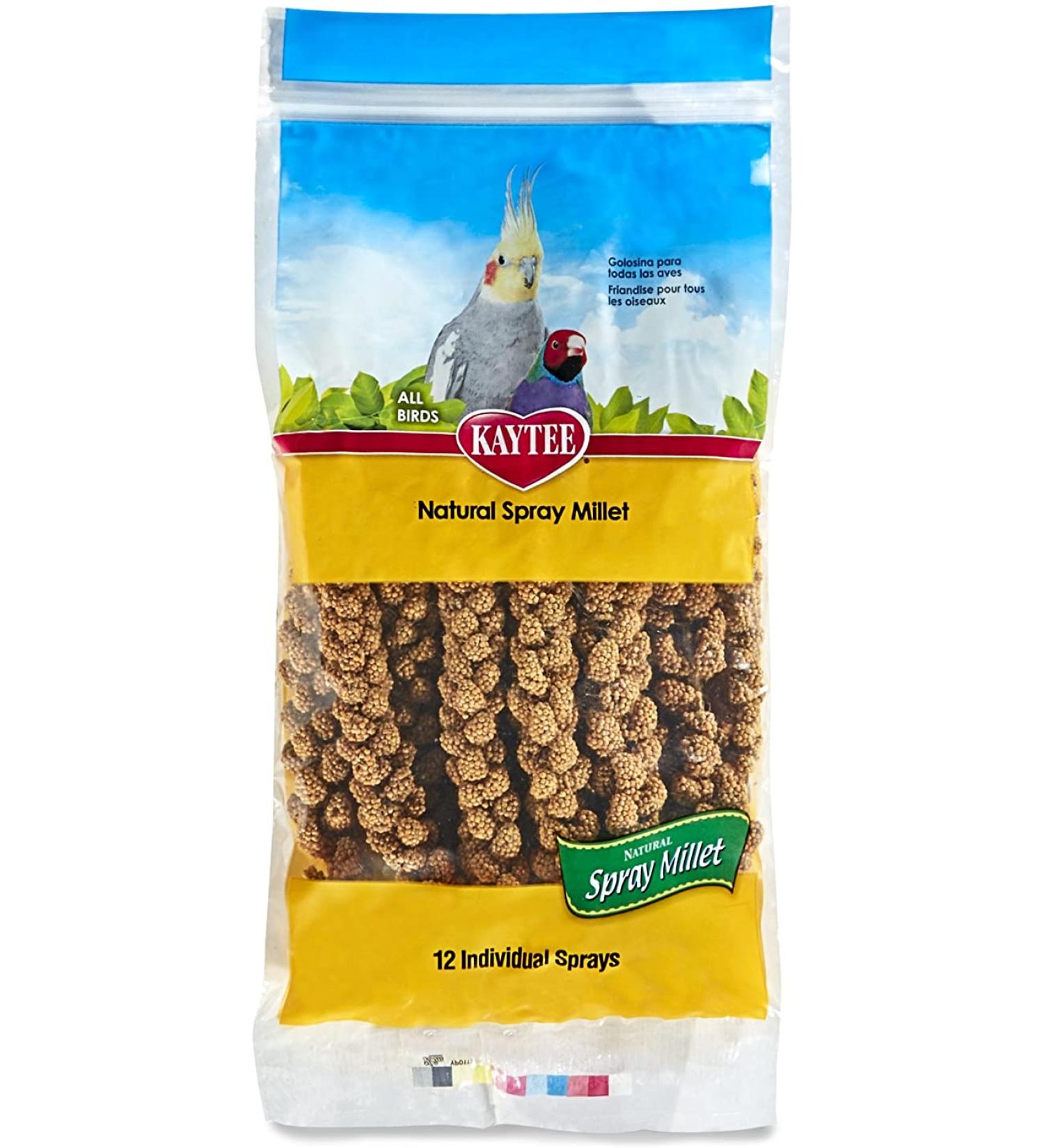 Kaytee Spray Millet for Birds - 12 Count (Pack of 1) | Nutritious Treats for Pet Birds - Buy Online on GoSupps.com