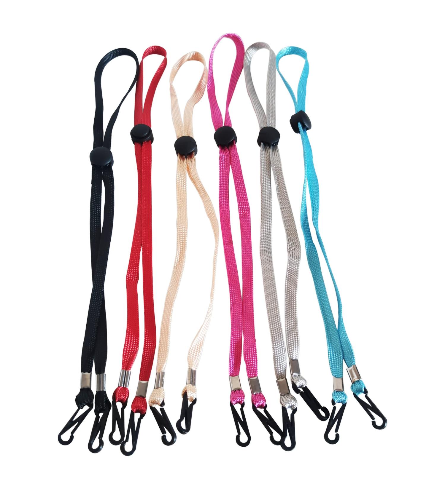 Golfball-Uhu 6-Pack Glasses Band & Mask Holder - Ear Pain Relief & Mouth Protection | 6 Colors 68cm Length - Buy Online on GoSupps.com