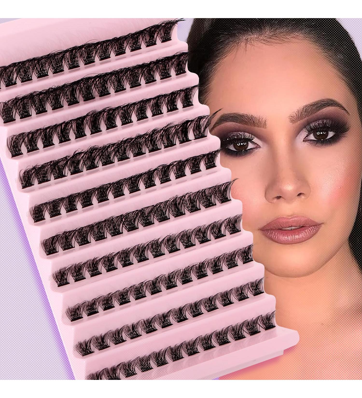 Riya Lash Clusters 120Pcs DIY Eyelash Extenisons Natural Look Wispy Clusters Lashes 8-16MM D Curl Individual Lashes DIY at Home Wispy Fluffy Lash Extensions Reusable Individuals DIY at Home (03) RY-03 - Buy Online on GoSupps.com
