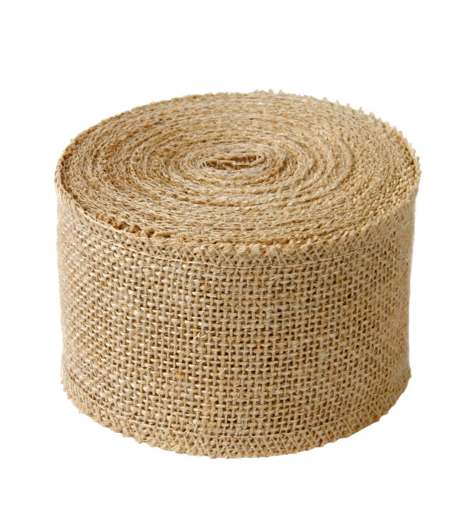 LaRibbons 3 Wide Burlap Fabric Craft Ribbon - 10 Yards - 01 Tan - Buy Online on GoSupps.com