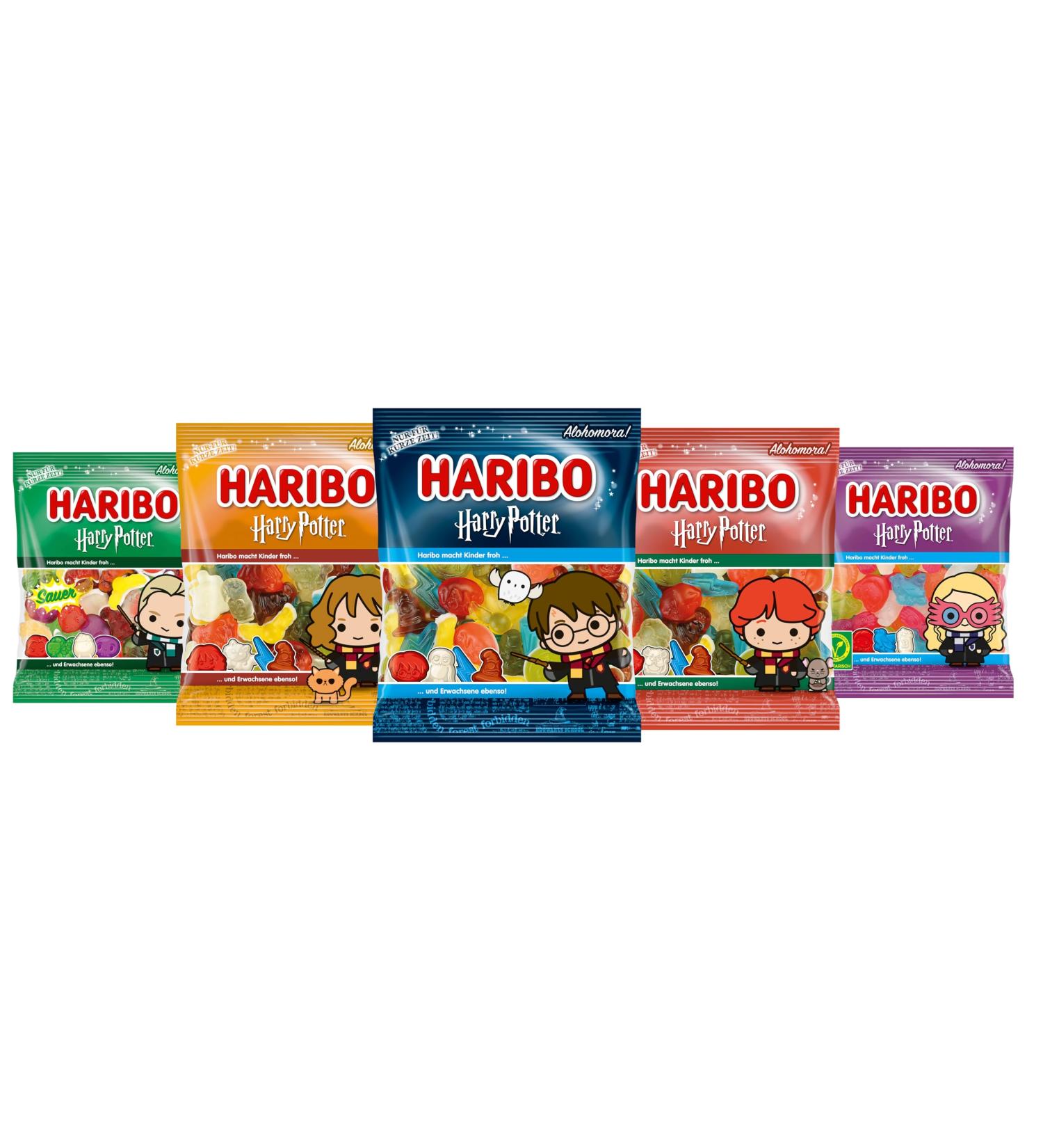  SWEET BUDDIES Harry Hermione Ron Luna & Draco Special Edition 160g Pack of 5 Candy Bags - Mixed Fruit Gum with Golden Snack Talking Hat Hedwig Owl and More - Edition - Buy Online on GoSupps.com