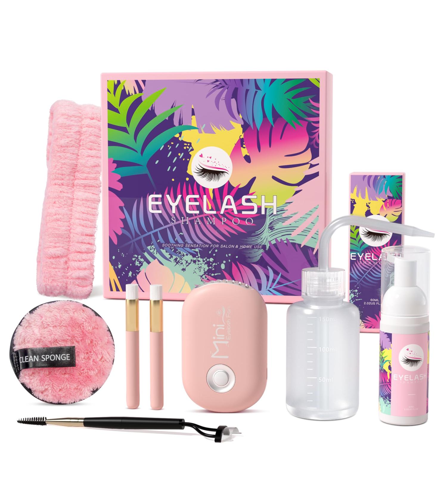 Lash Shampoo for Extensions | 2.11oz Eyelash Cleanser & Kit | Perfect Valentine's Gift for Women Moms & Friends - Buy Online on GoSupps.com