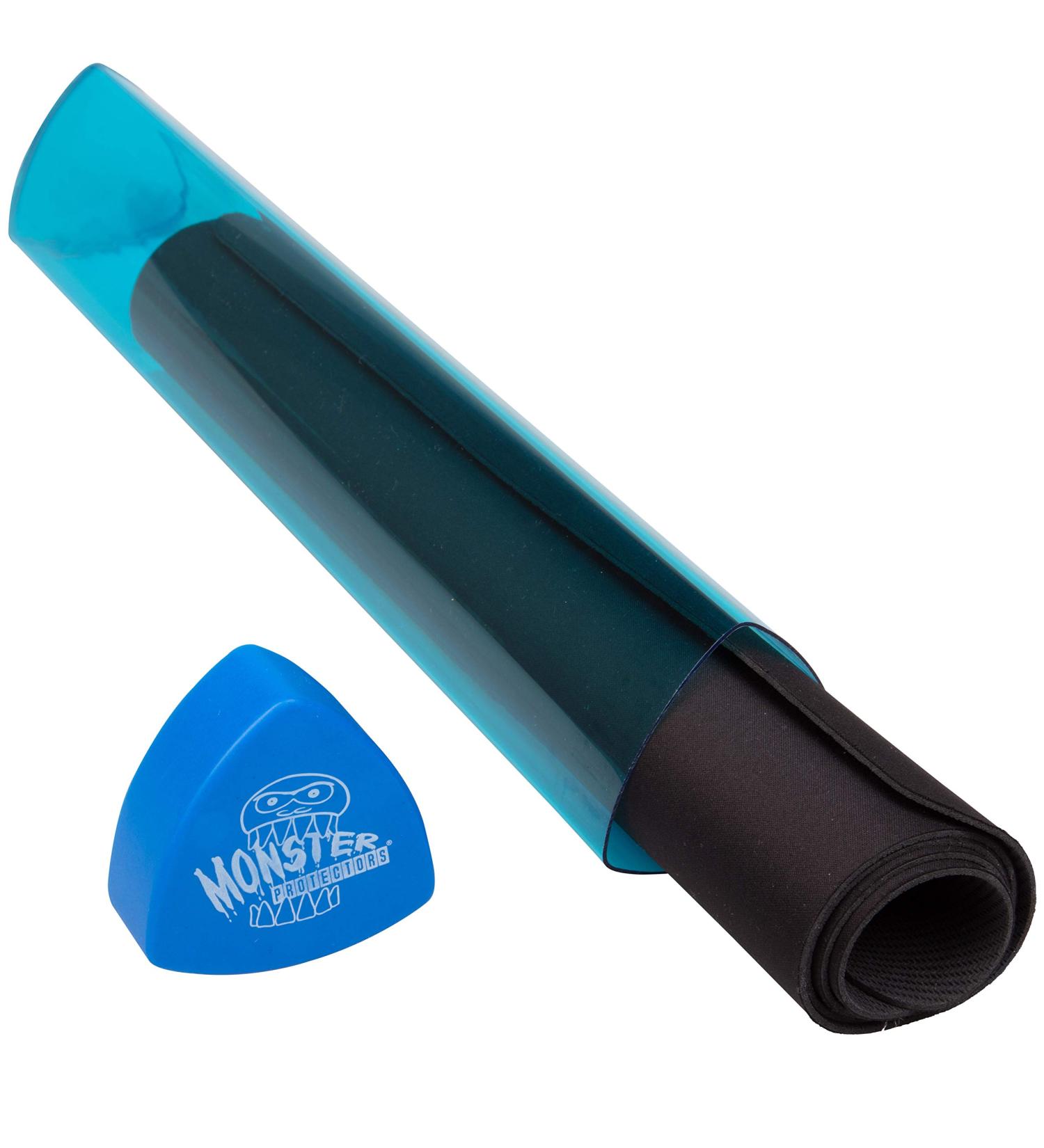 Translucent Blue Monster TCG Gaming Prism Playmat Tube - Store Card & RPG Playmats Easily - For Pokemon, Yugioh, MTG, DND - Buy Online on GoSupps.com