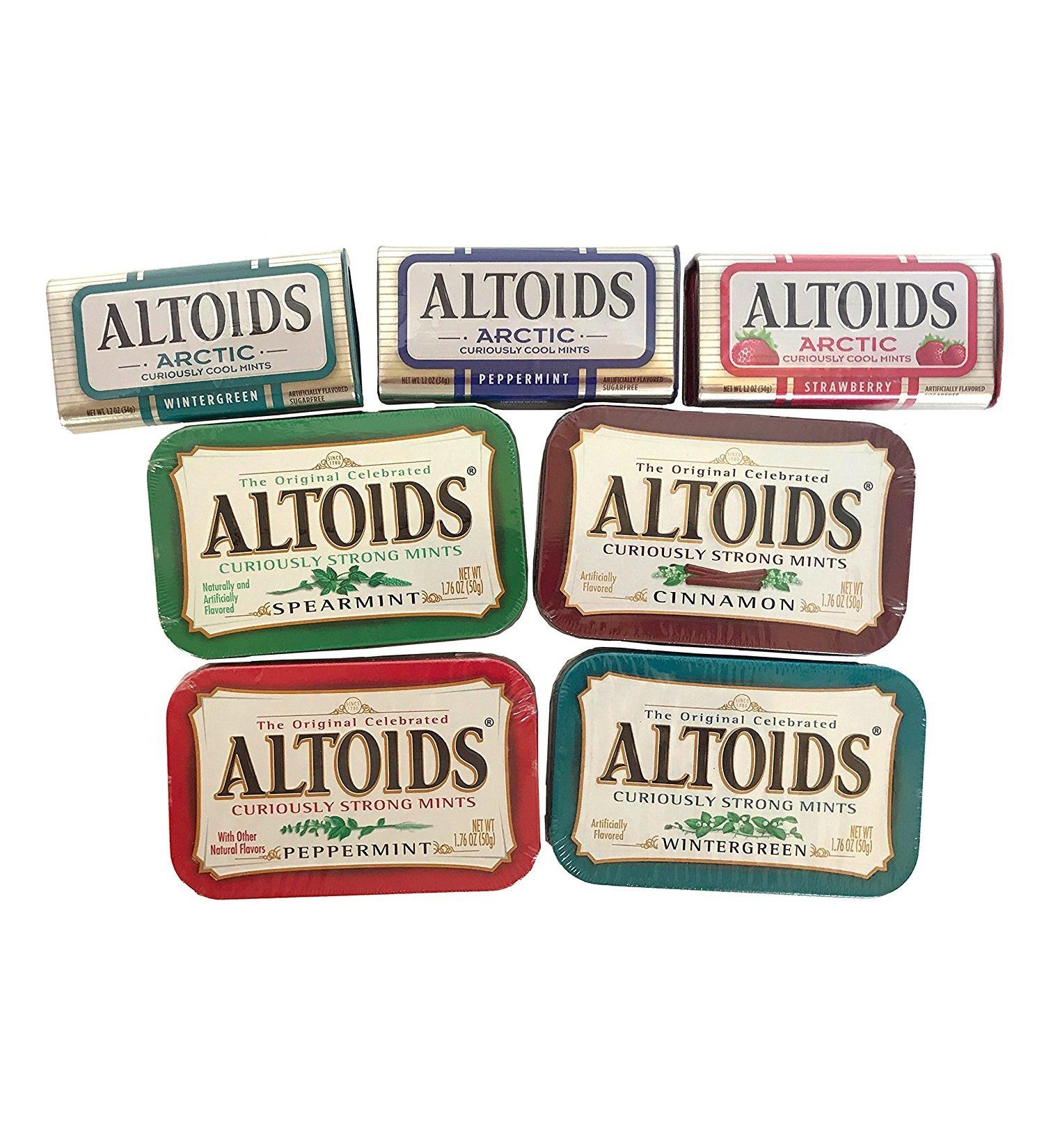Altoids Curiously Strong Mints & Curiously Cool Mints Variety Bundle - 7 Count