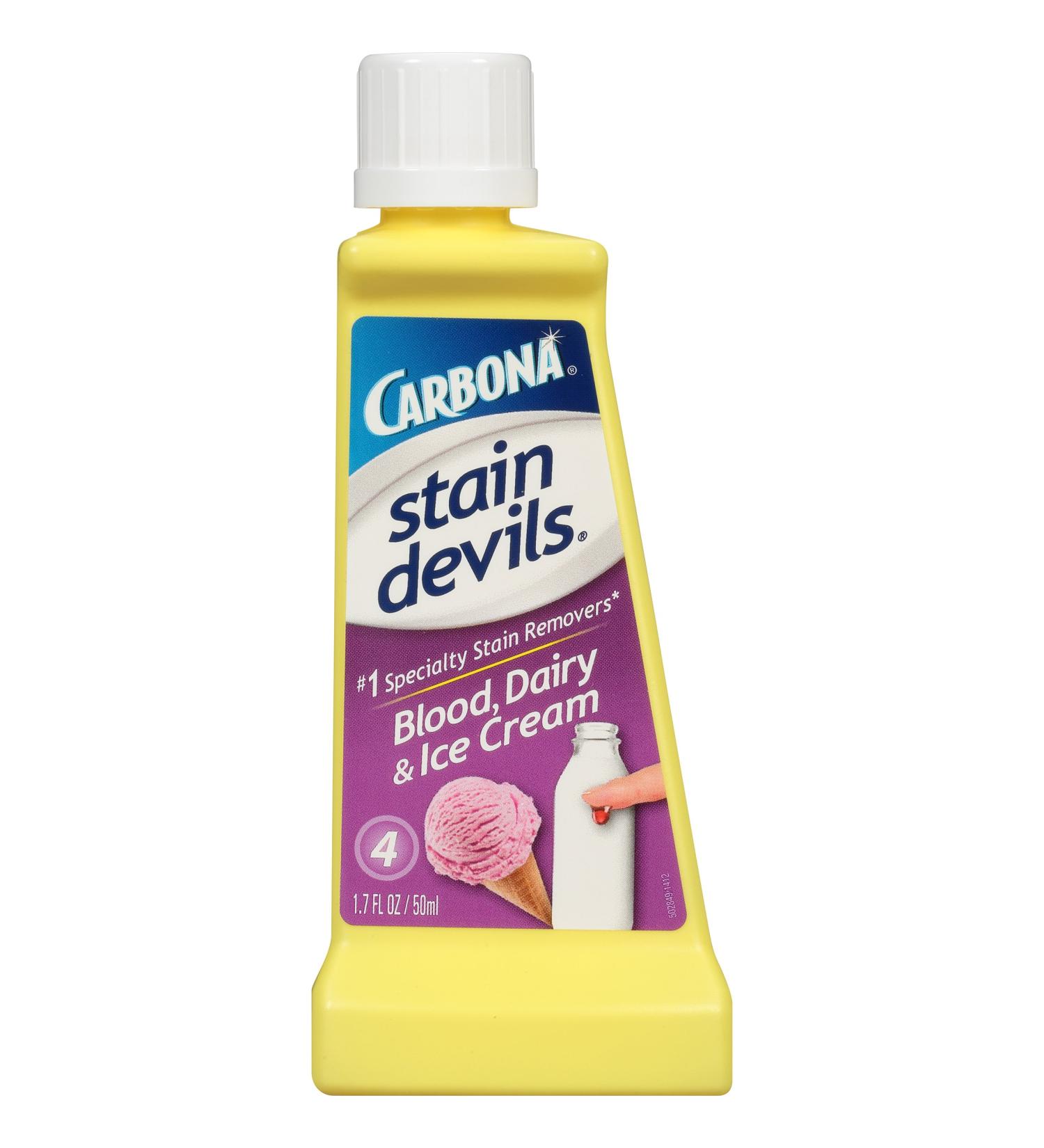 Carbona Blood Dairy & Ice Cream Laundry Stain Remover No. 4 Safe On Skin 1.7 Fluid Ounces (Pack of 6)