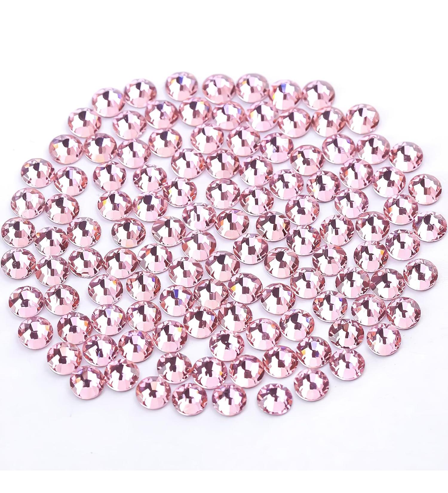 YHMQ 576PCS Rhinestones & Nail Crystals - Light Rose SS30 (6.4mm & 6.5mm) for Stunning Nail Art - Buy Online on GoSupps.com