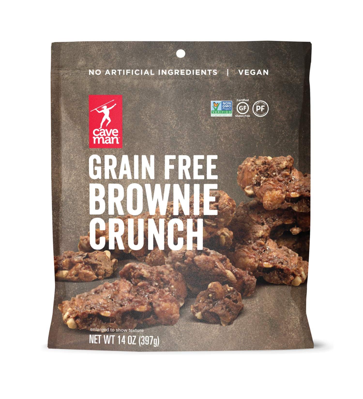 Caveman Foods Grain Free Brownie Crunch - 14 oz (397 g) | Healthy Snack - Buy Online on GoSupps.com