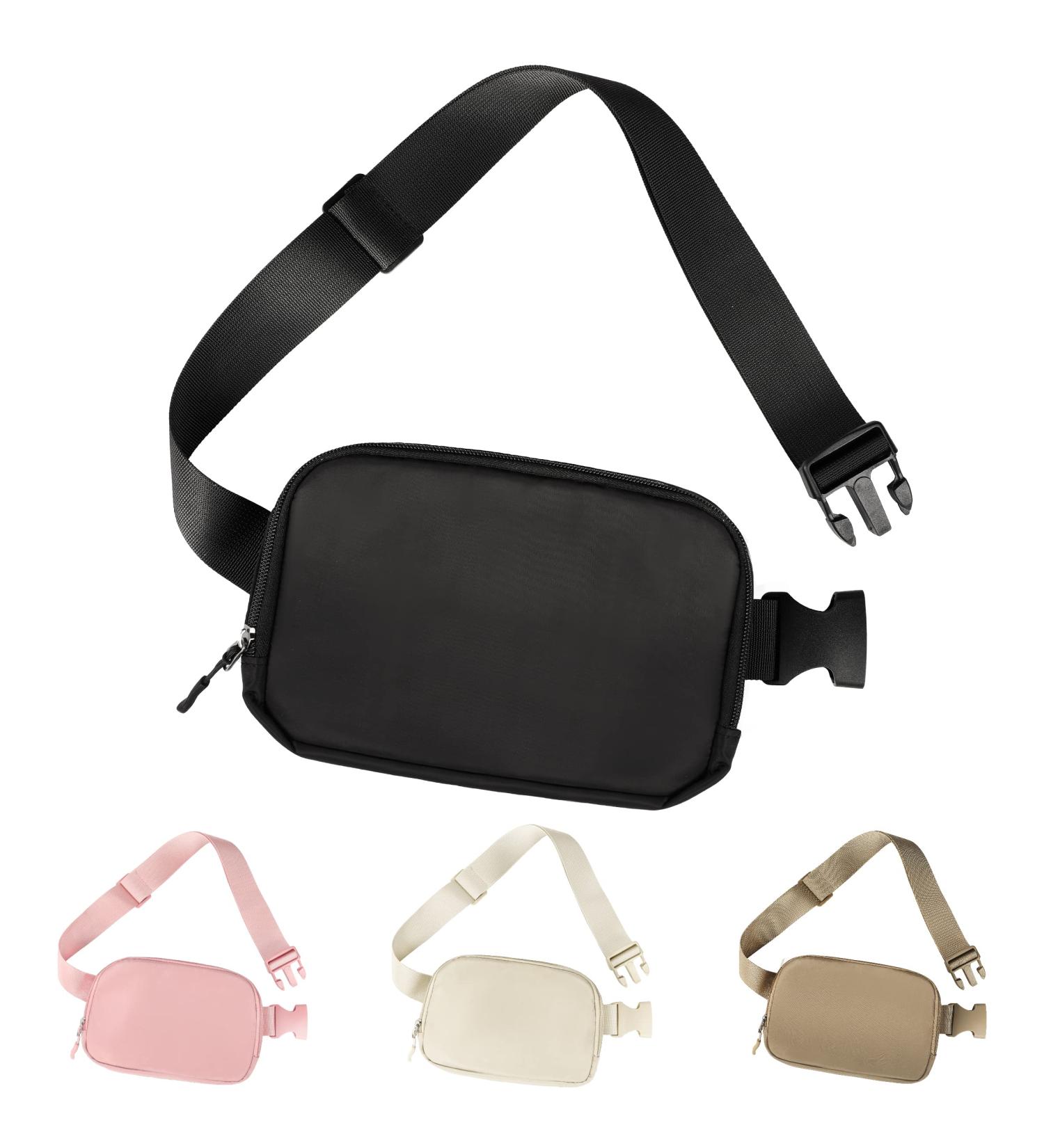 Unisex Waterproof Mini Fanny Pack with Adjustable Strap - Ideal for Outdoor Activities - Black - Buy Online on GoSupps.com