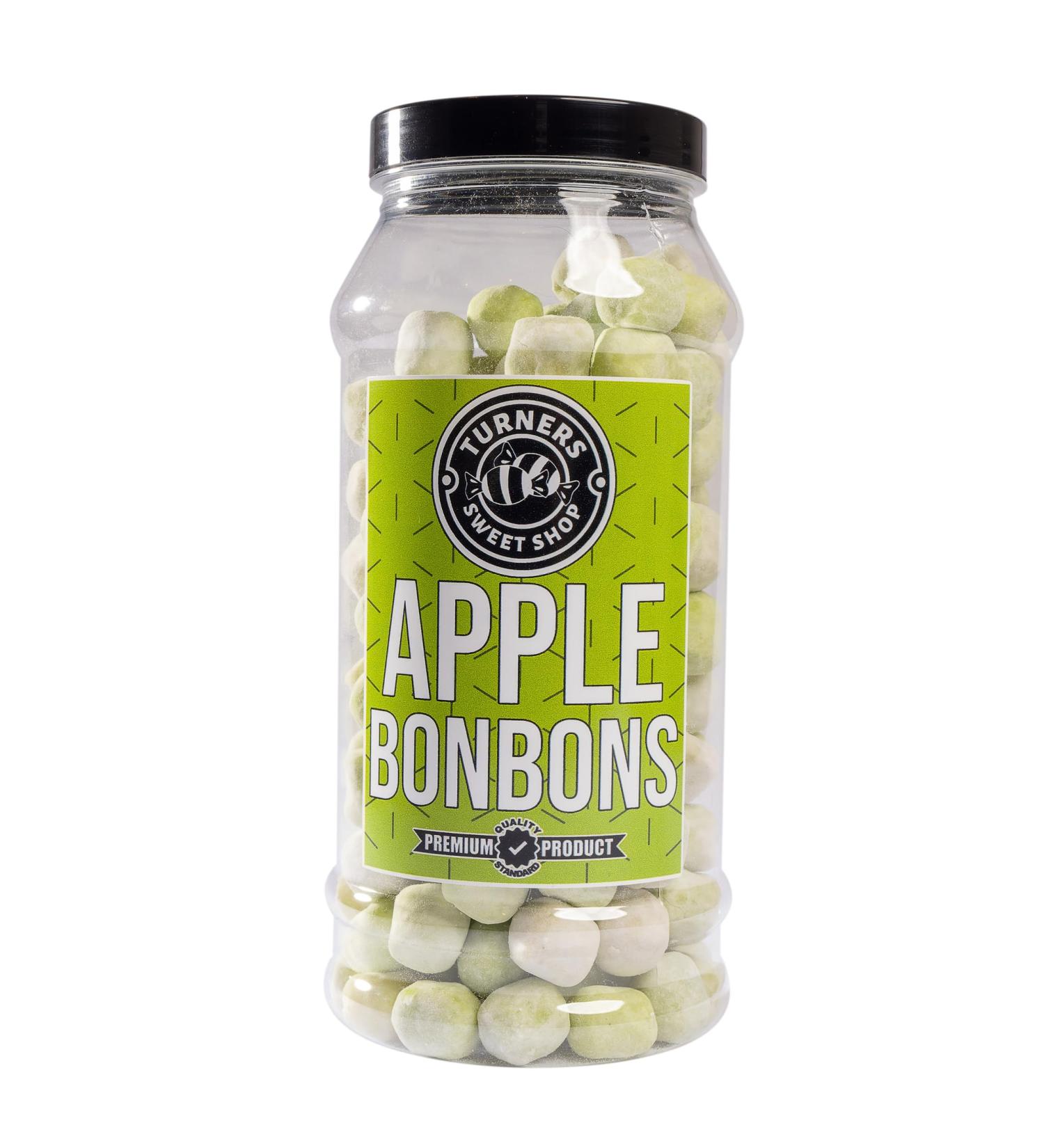 Apple BonBons - 620g by Turners Sweet Shop Traditional Retro Gift Jar Classic Original Pick & Mix Sweets Quality Confectionary Fantastic Gifts for Him Her or Them