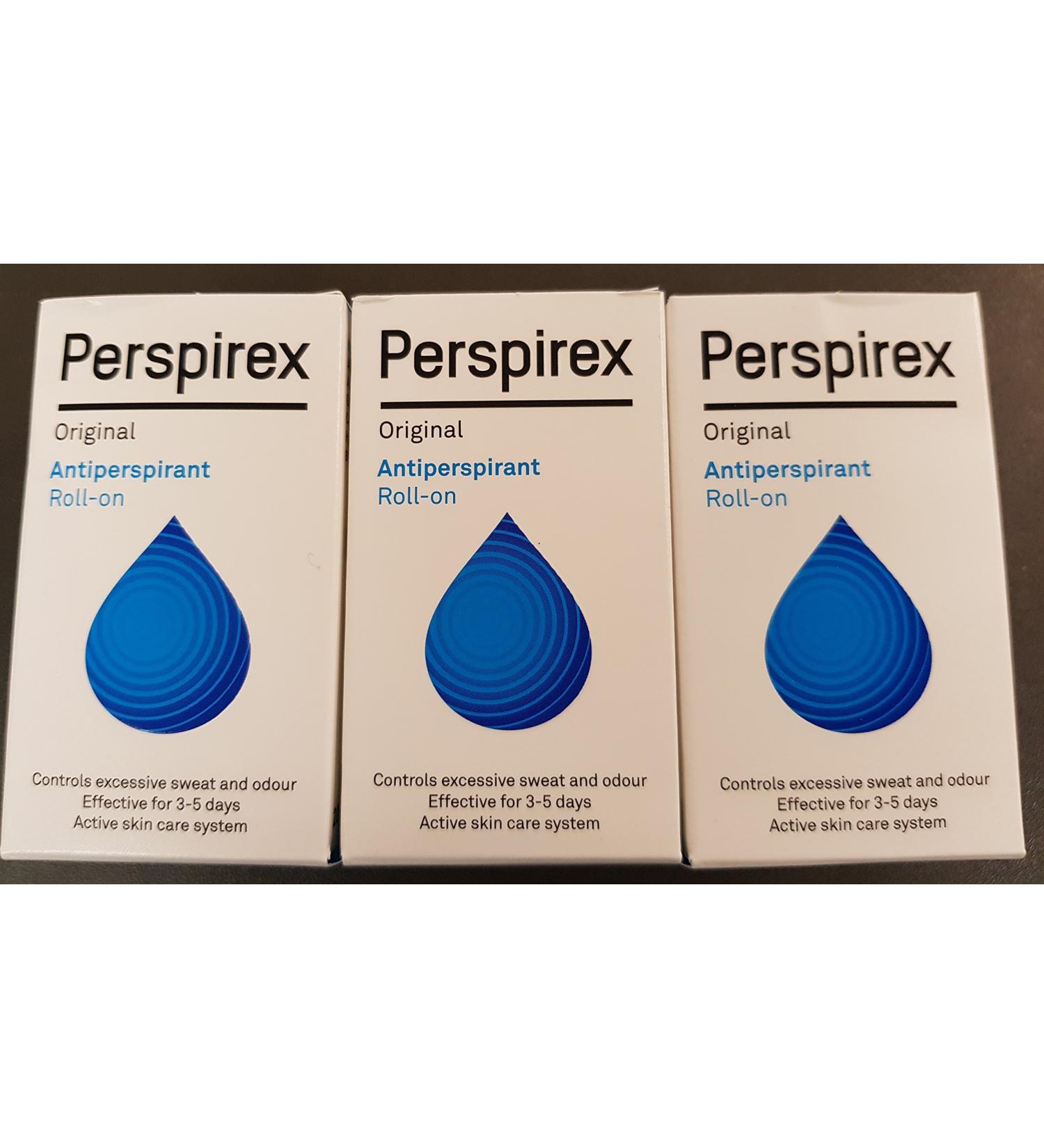 Perspirex Underarm Roll-On Antiperspirant - Three Pack - Buy Online on GoSupps.com