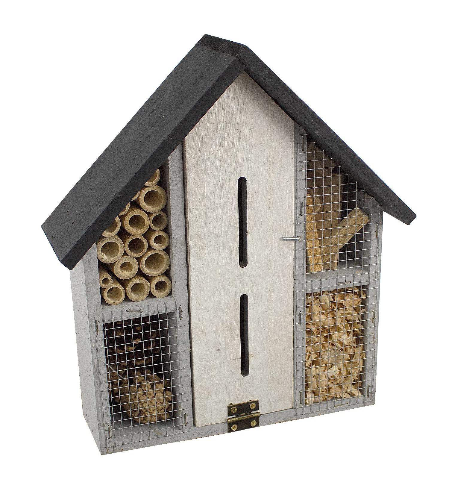 Insect Bug Bee Hotel Hanging Wooden House Ladybird Nest Wood Shelter Garden Box