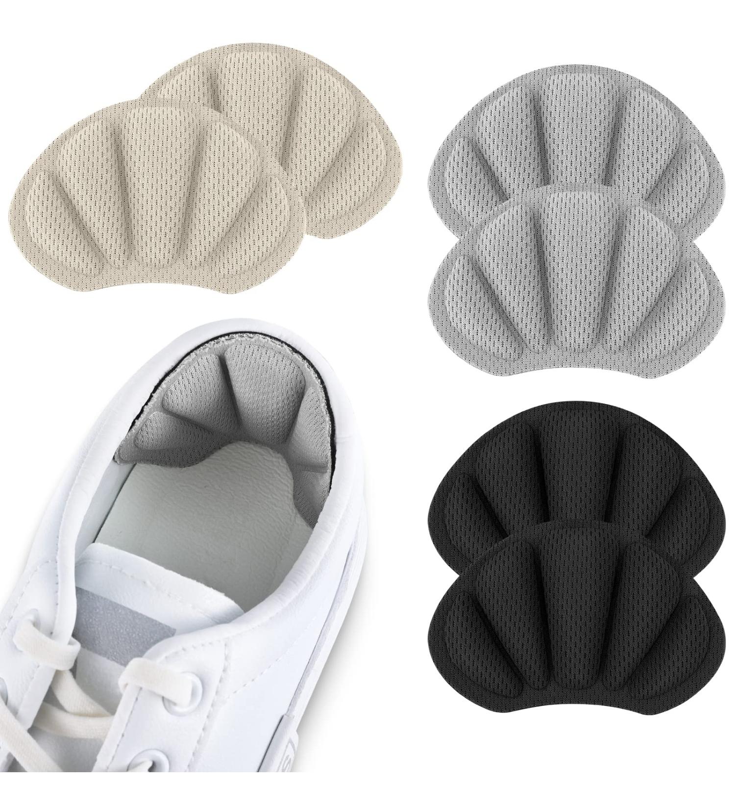 Flintronic 3 Pair Sneaker Repair Patches - Leather Heel Protectors - Gray, Black, Beige - Buy Online on GoSupps.com