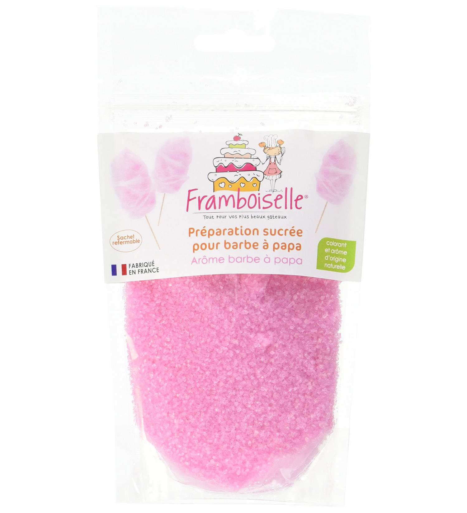 Raspberry Sweet Preparation Candy Floss Pink 160g - Buy Online on GoSupps.com