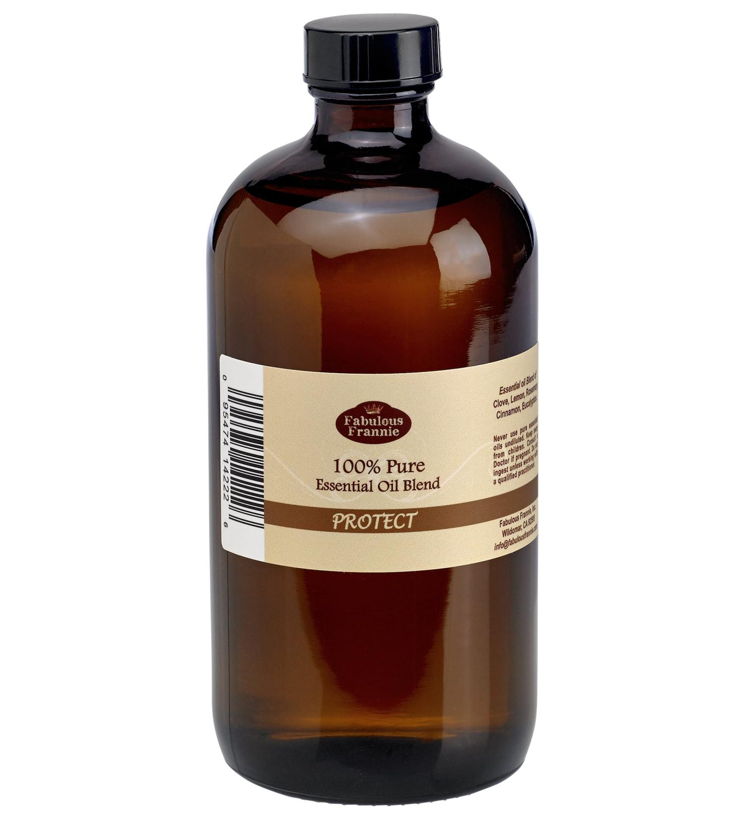 Protect (Compared to 4 Thieves) Pure Undiluted Essential Oil Blend Therapeutic Grade - Great for Aromatherapy! Blend of Clove Lemon Cinnamon Eucalyptus and Rosemary Essential Oil. (480ml (16oz))