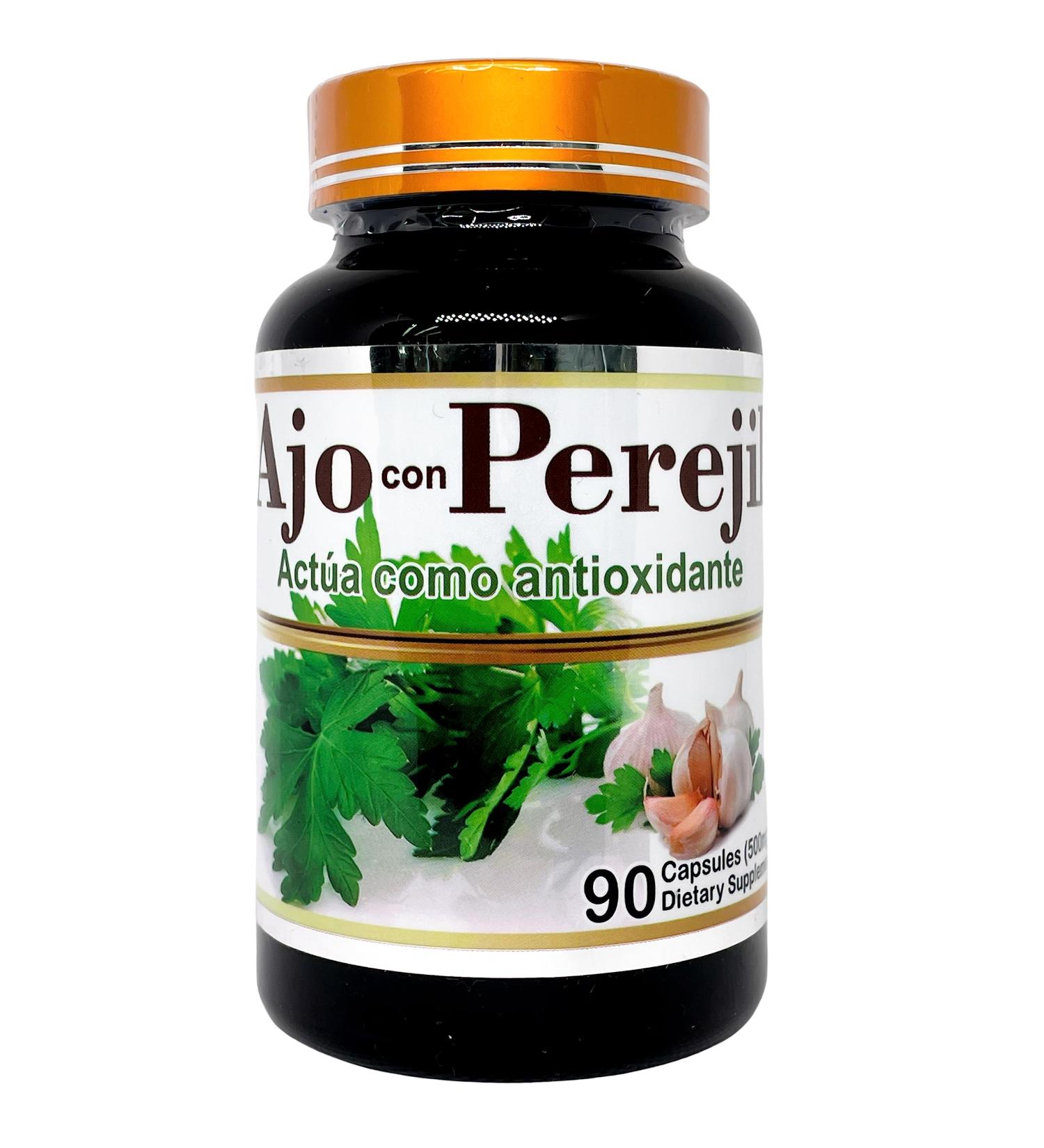 Productos El Colibri AJO con Perejil (Garlic and Parsley Extract) 500mg 45 Servings - Buy Online on GoSupps.com