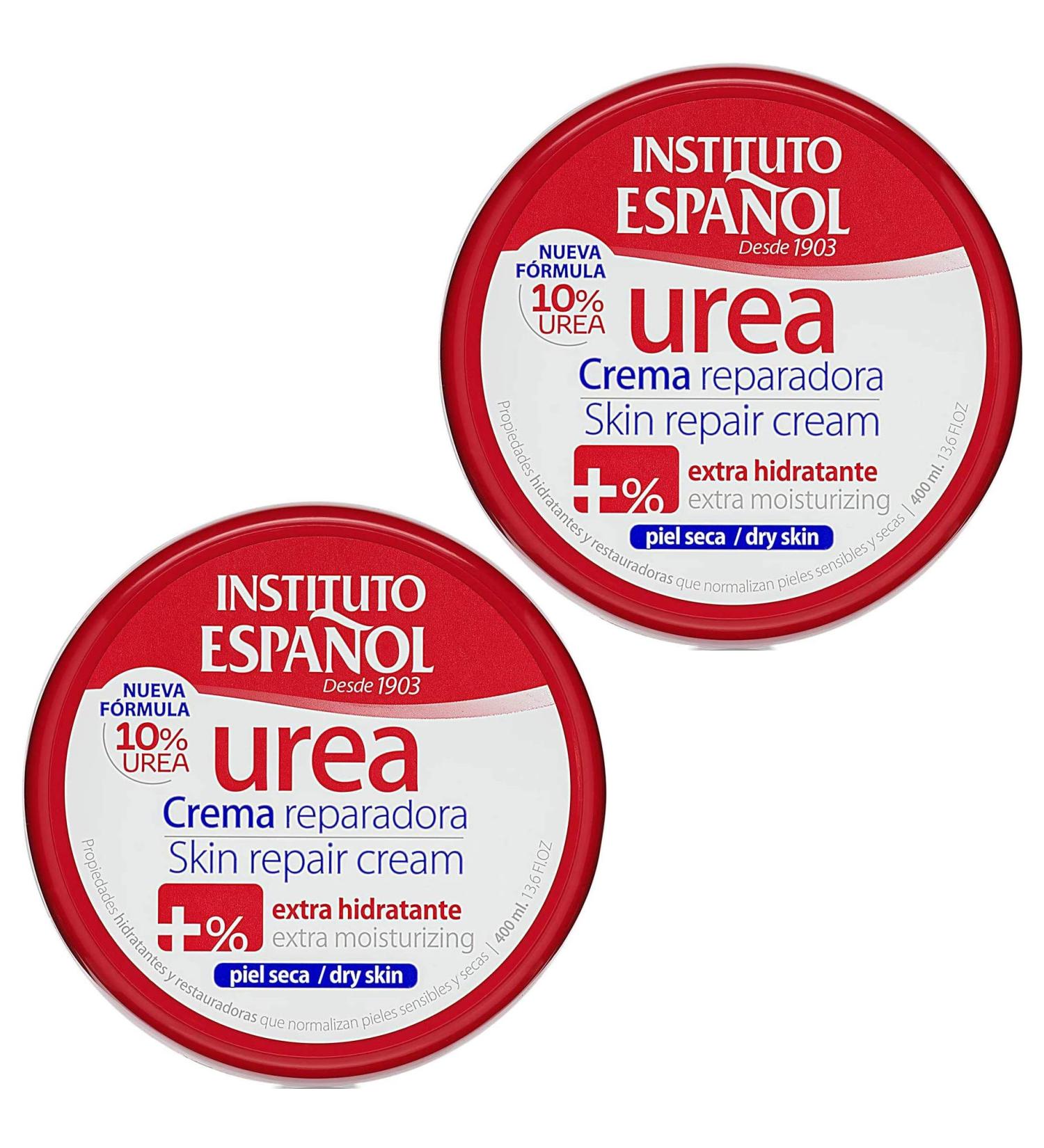 Instituto Espanol Urea Advanced Repair Cream | 2x400ml Dry Skin Body Face & Hand Cream - International Shipping Available - Buy Online on GoSupps.com